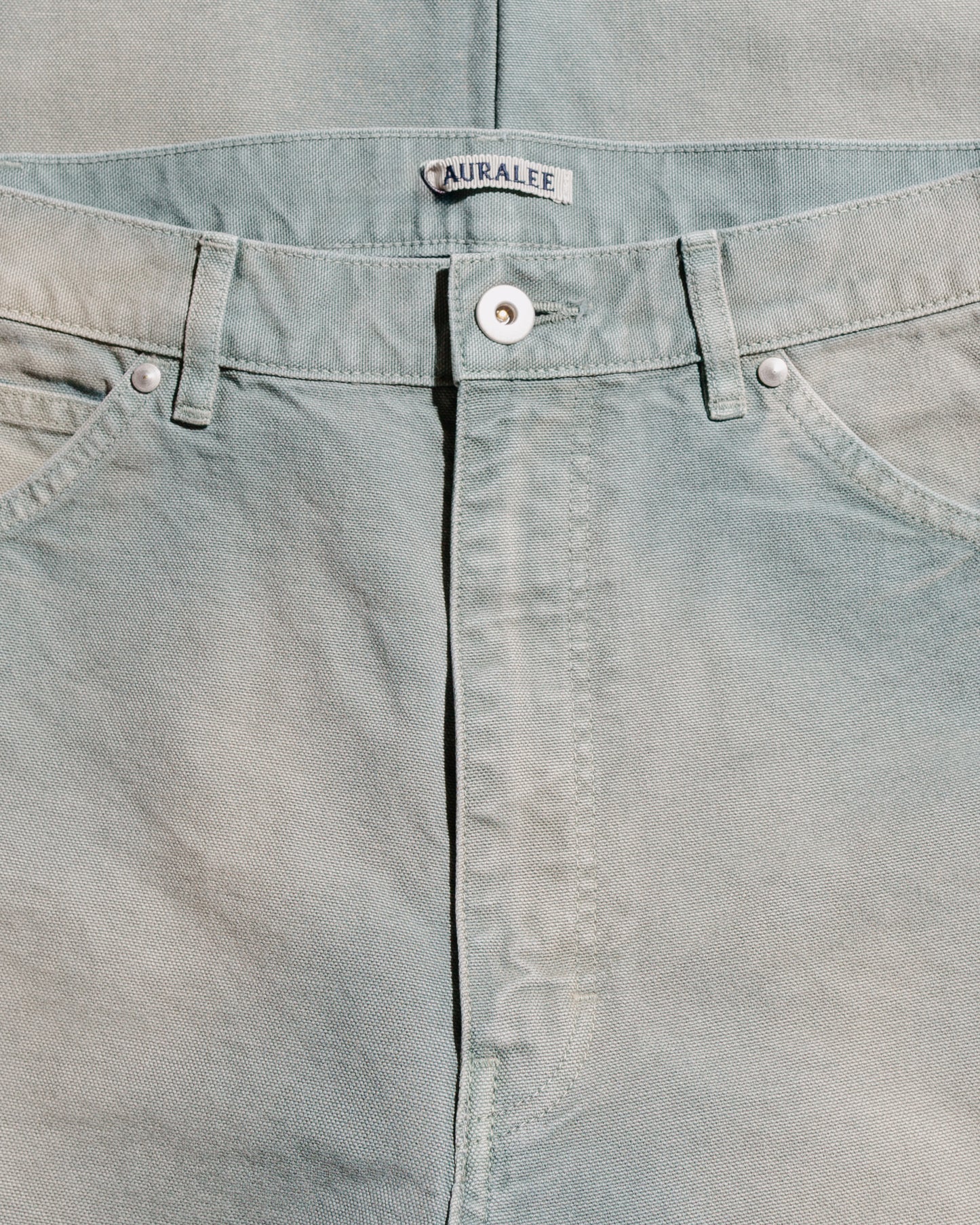 lost & found Auralee Auralee Organic Cotton Duck Pants Ash Green