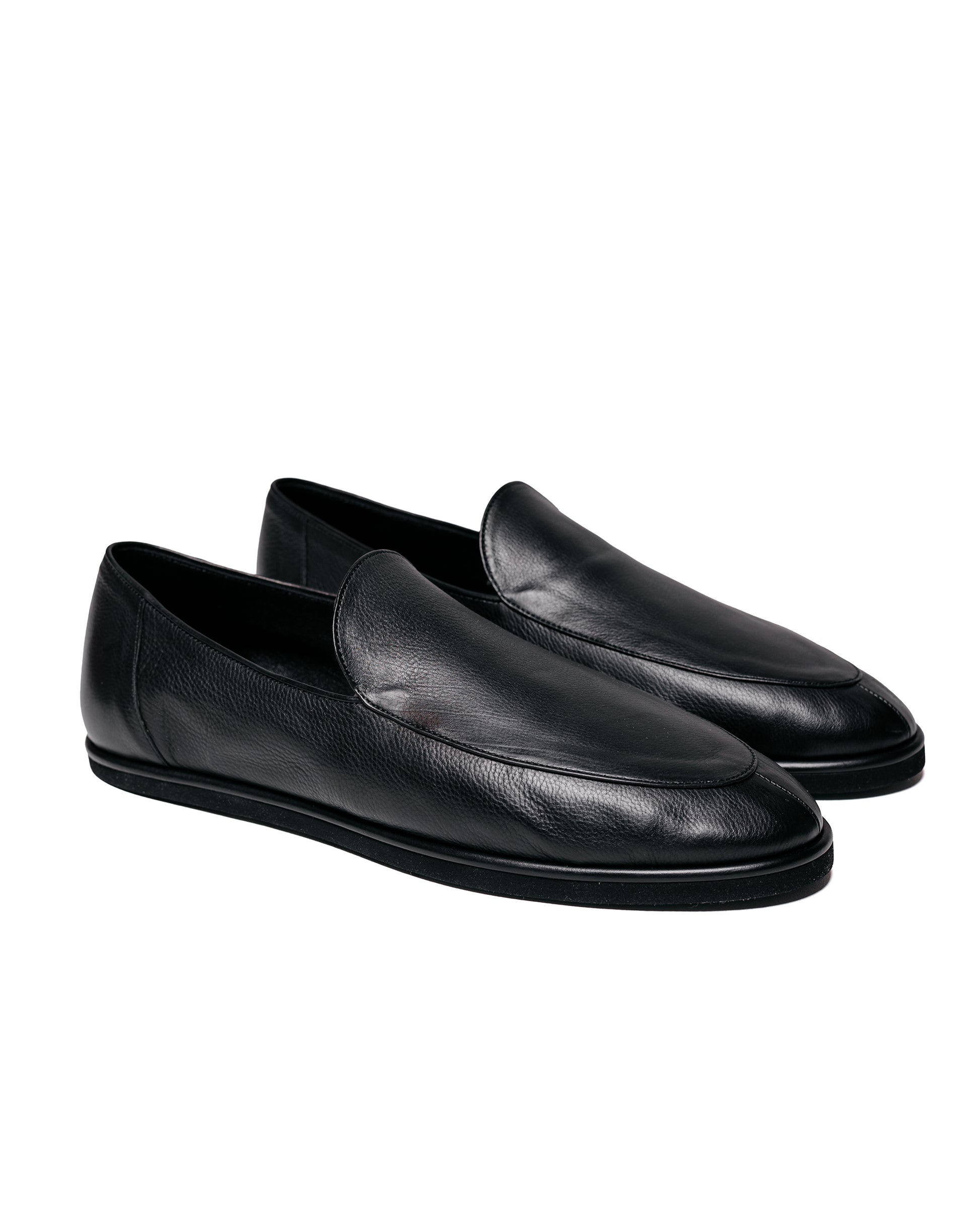 lost & found Auralee Auralee Soft Leather Loafers Black