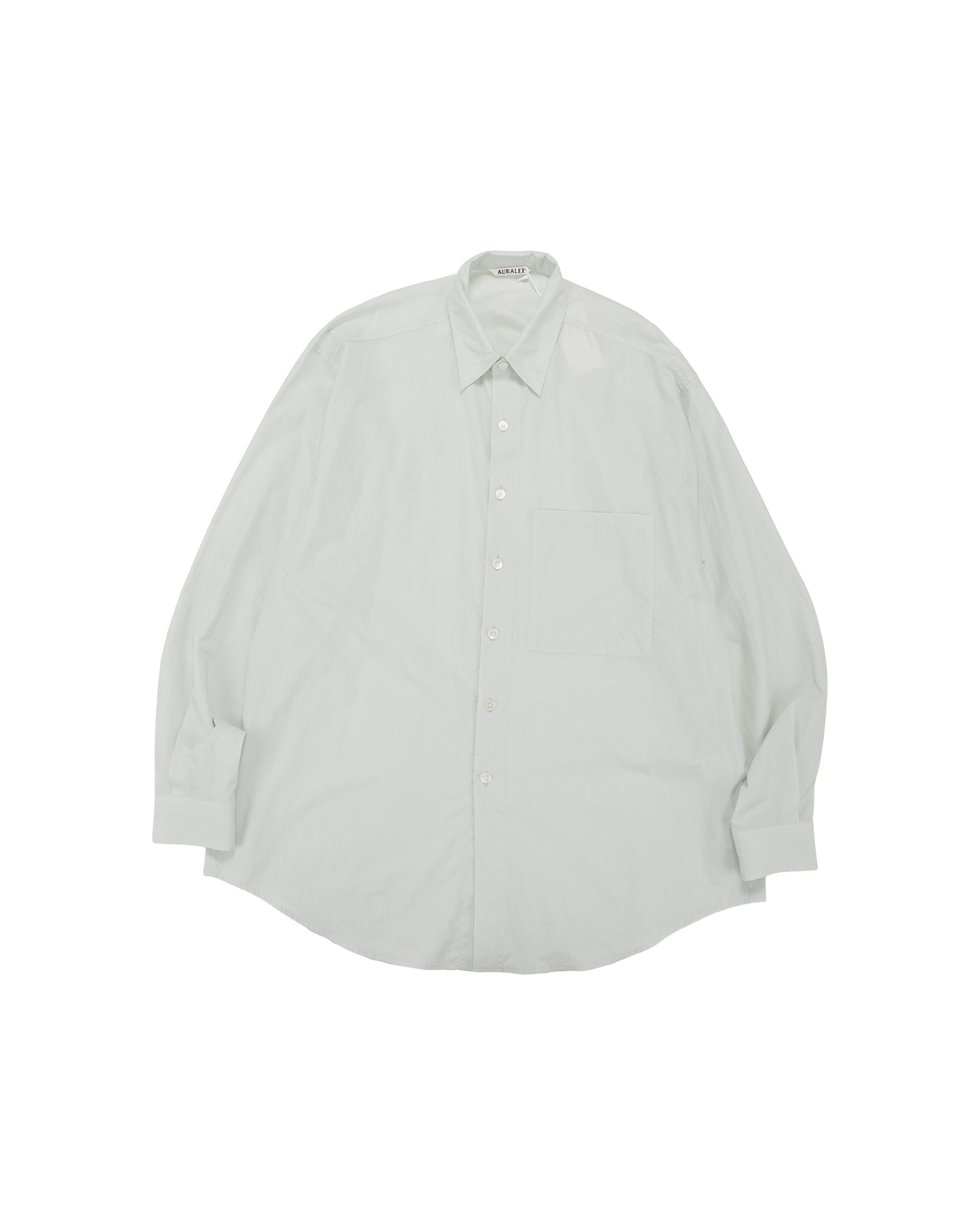 lost & found Auralee Auralee Super Fine Cotton Lawn Shirt Pale Blue