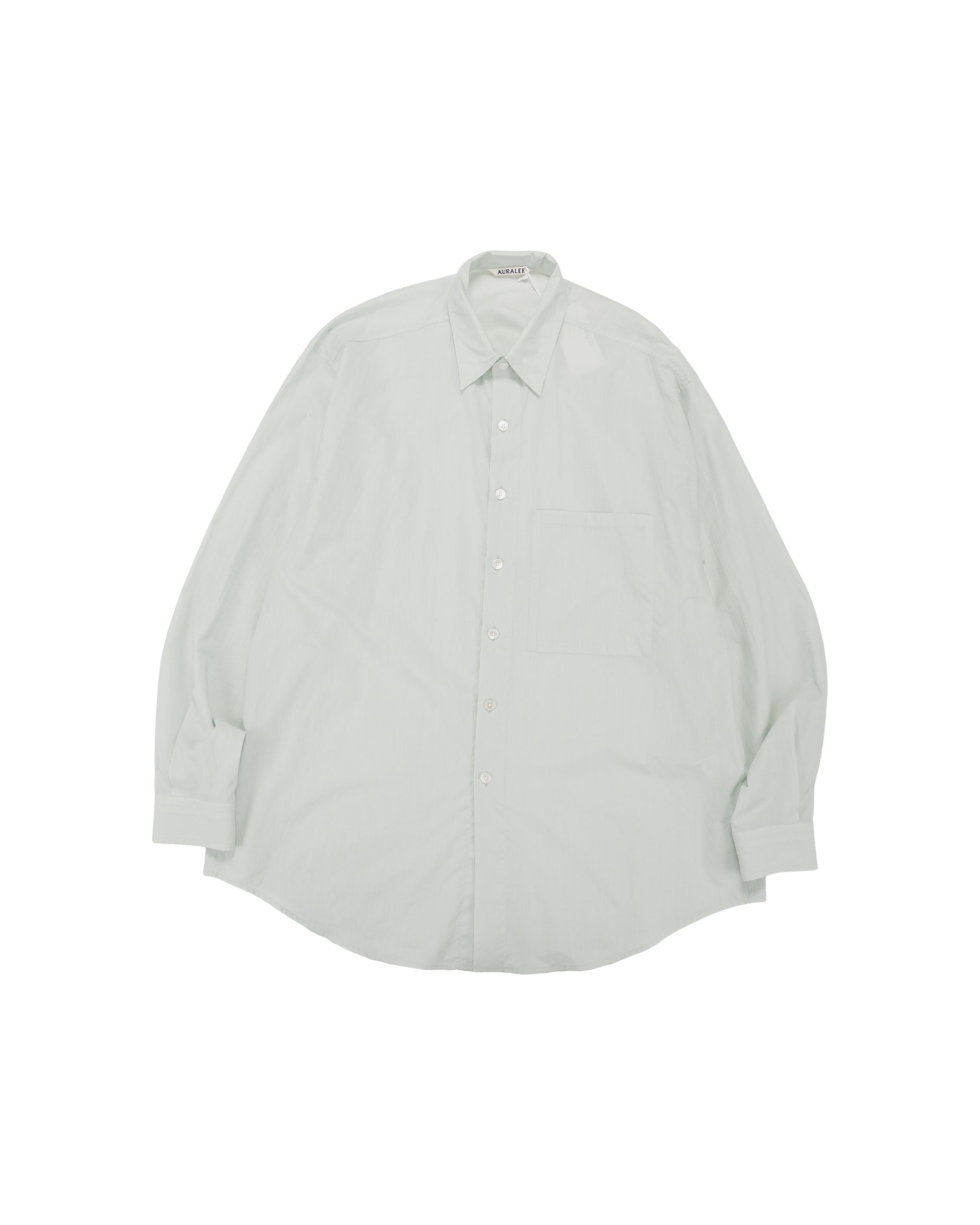 lost & found Auralee Auralee Super Fine Cotton Lawn Shirt Pale Blue