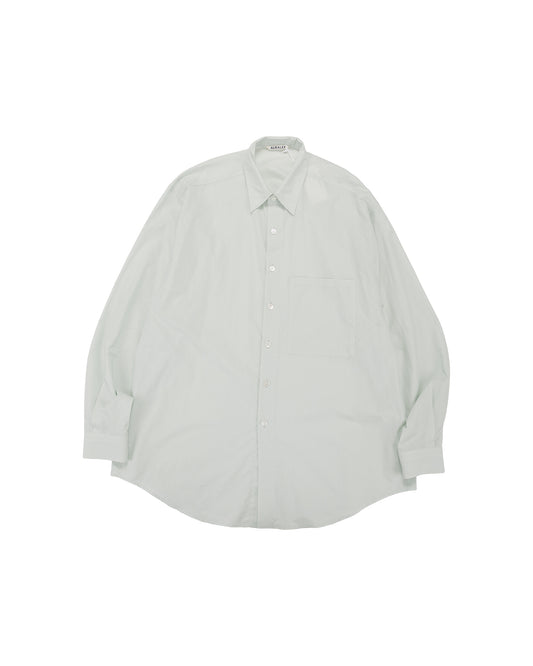 lost & found Auralee Auralee Super Fine Cotton Lawn Shirt Pale Blue