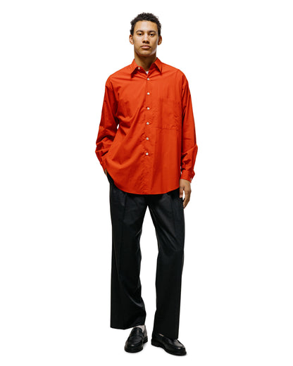 lost & found Auralee Auralee Super Fine Cotton Lawn Shirt Red