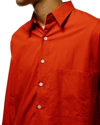 lost & found Auralee Auralee Super Fine Cotton Lawn Shirt Red