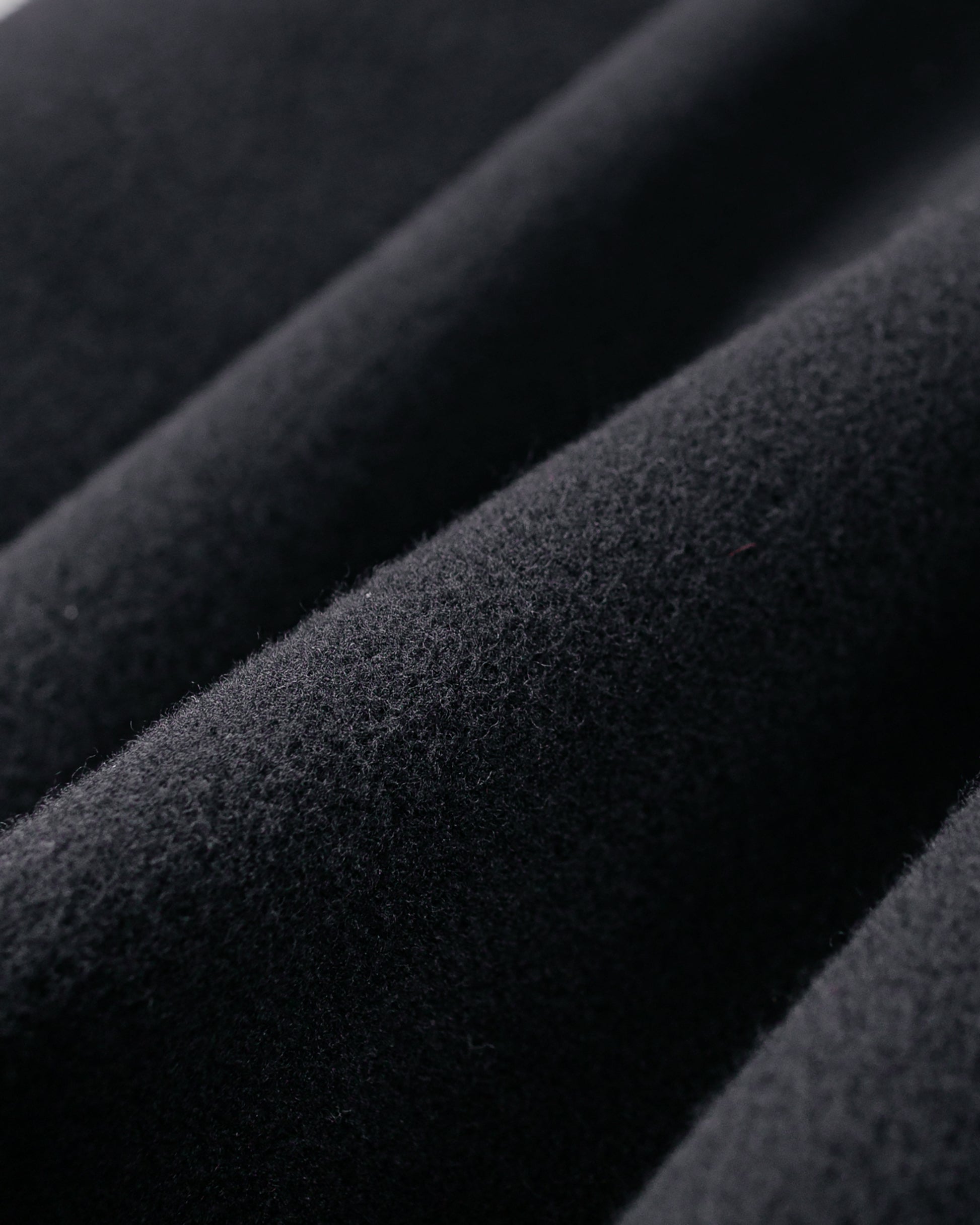 lost & found Auralee Auralee Super Fine Wool Mosser Soutien Collar Coat Black