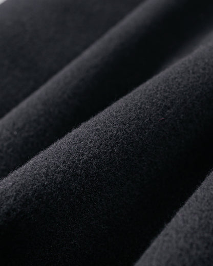 lost & found Auralee Auralee Super Fine Wool Mosser Soutien Collar Coat Black