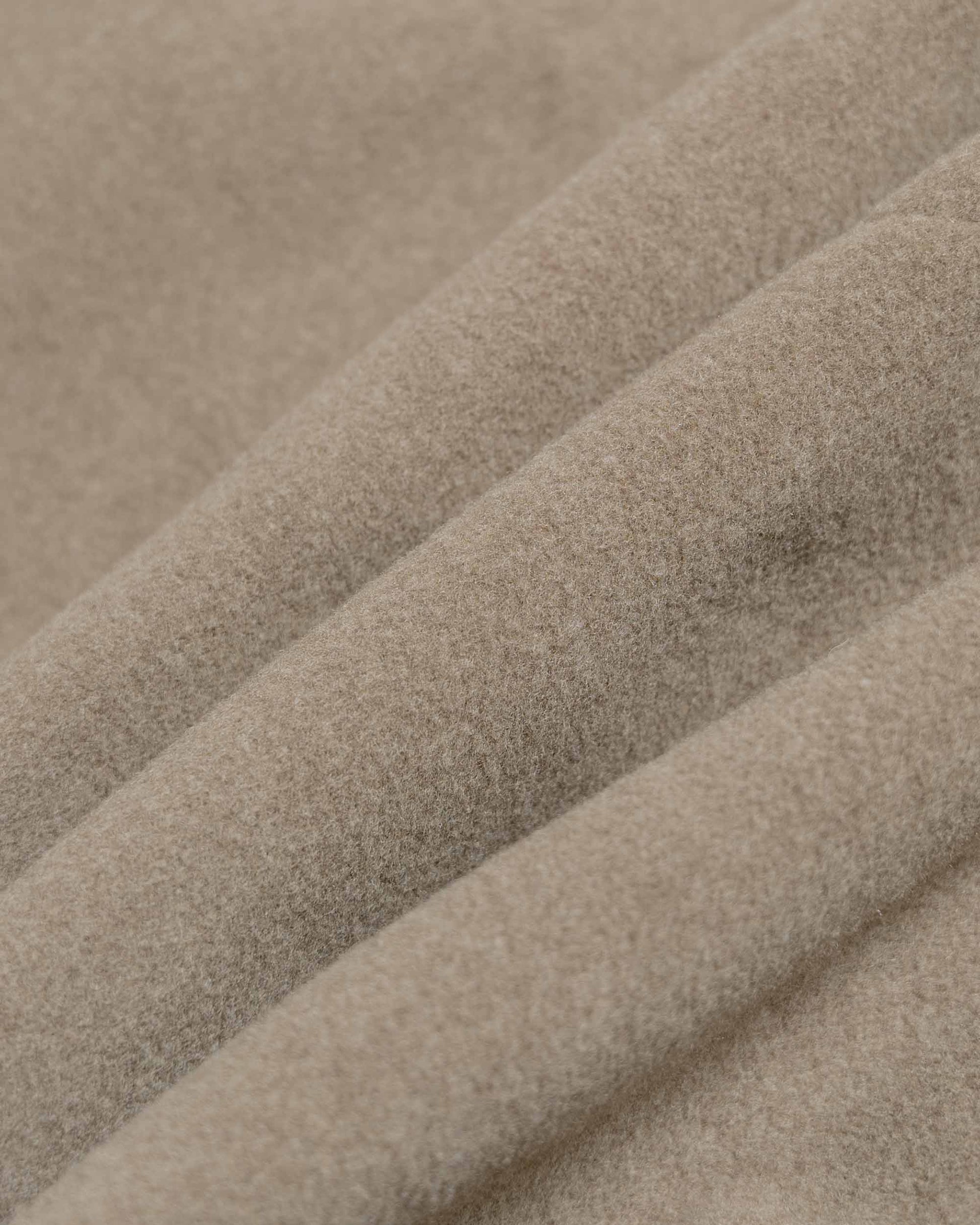 lost & found Auralee Auralee Super Fine Wool Mosser Soutien Collar Coat Khaki Beige