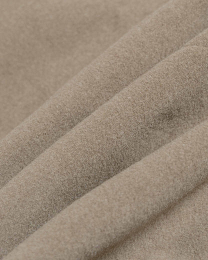 lost & found Auralee Auralee Super Fine Wool Mosser Soutien Collar Coat Khaki Beige