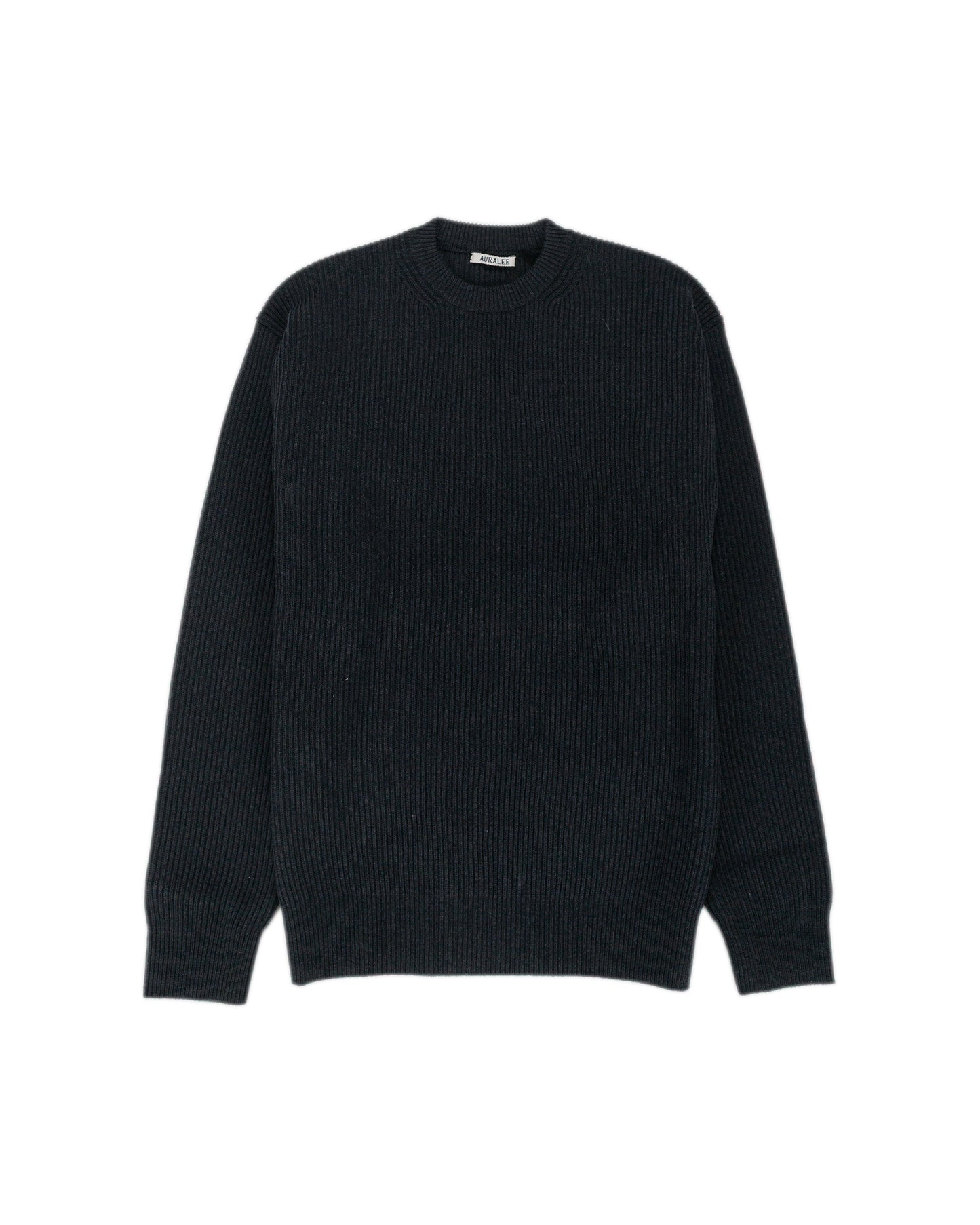 lost & found Auralee Auralee Super Fine Wool Rib Knit P/O Black