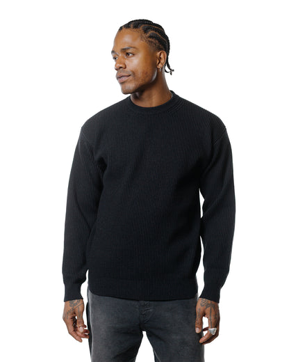 lost & found Auralee Auralee Super Fine Wool Rib Knit P/O Black