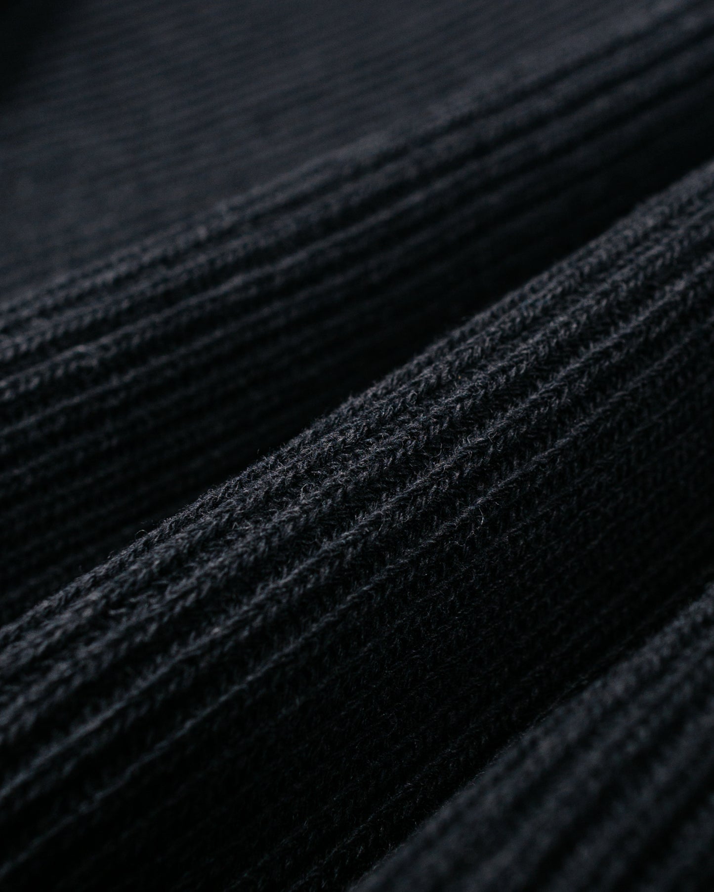 lost & found Auralee Auralee Super Fine Wool Rib Knit P/O Black