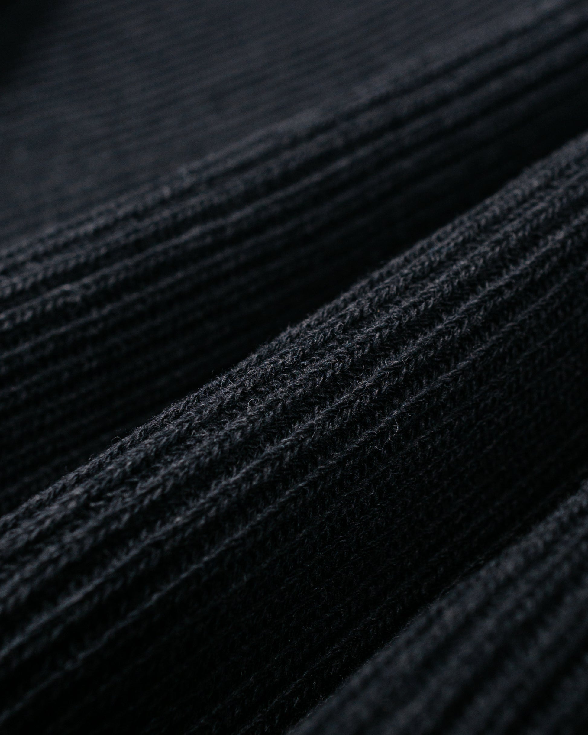 lost & found Auralee Auralee Super Fine Wool Rib Knit P/O Black