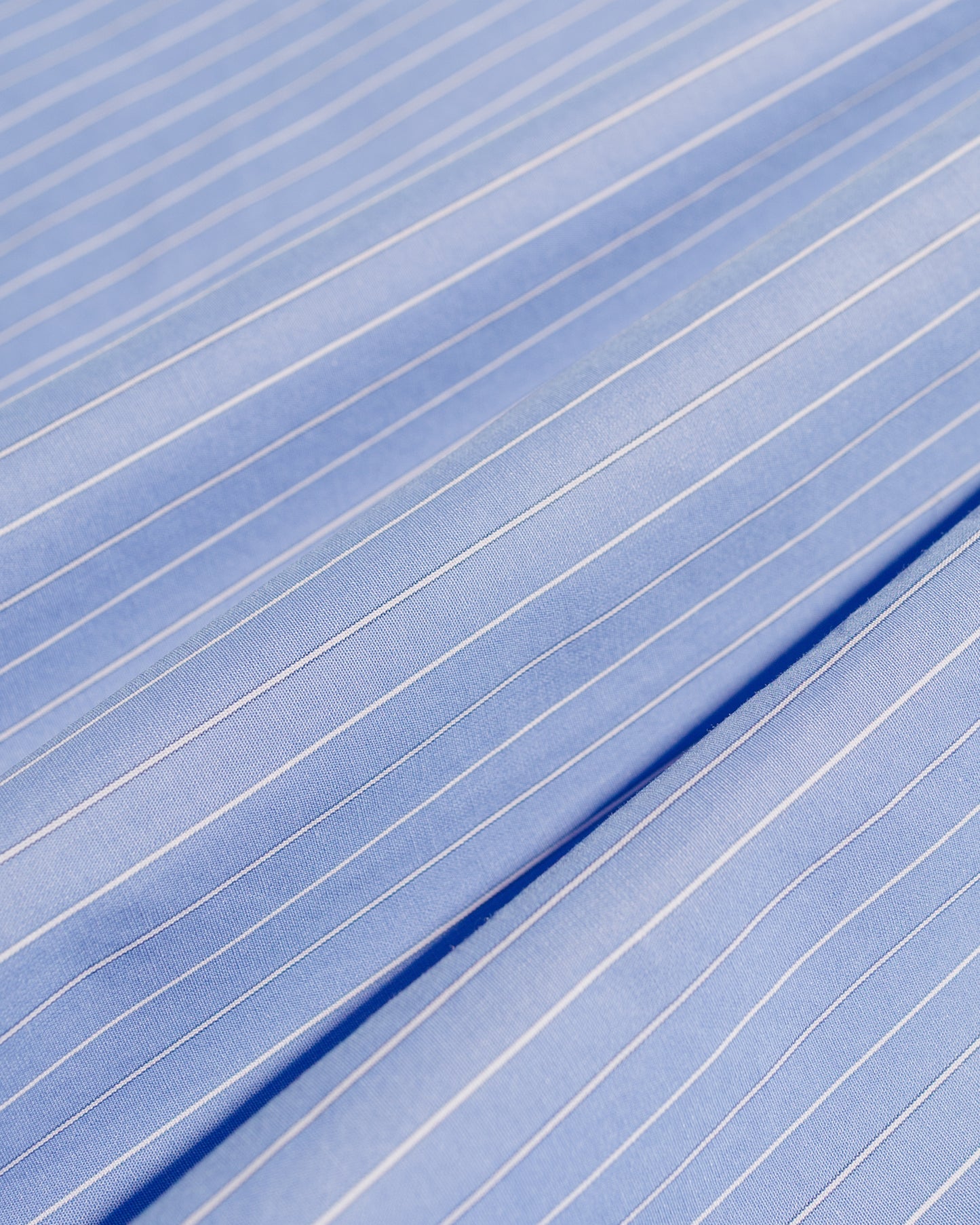 lost & found Auralee Auralee Suvin High Count Cloth Stripe Shirt Blue Stripe