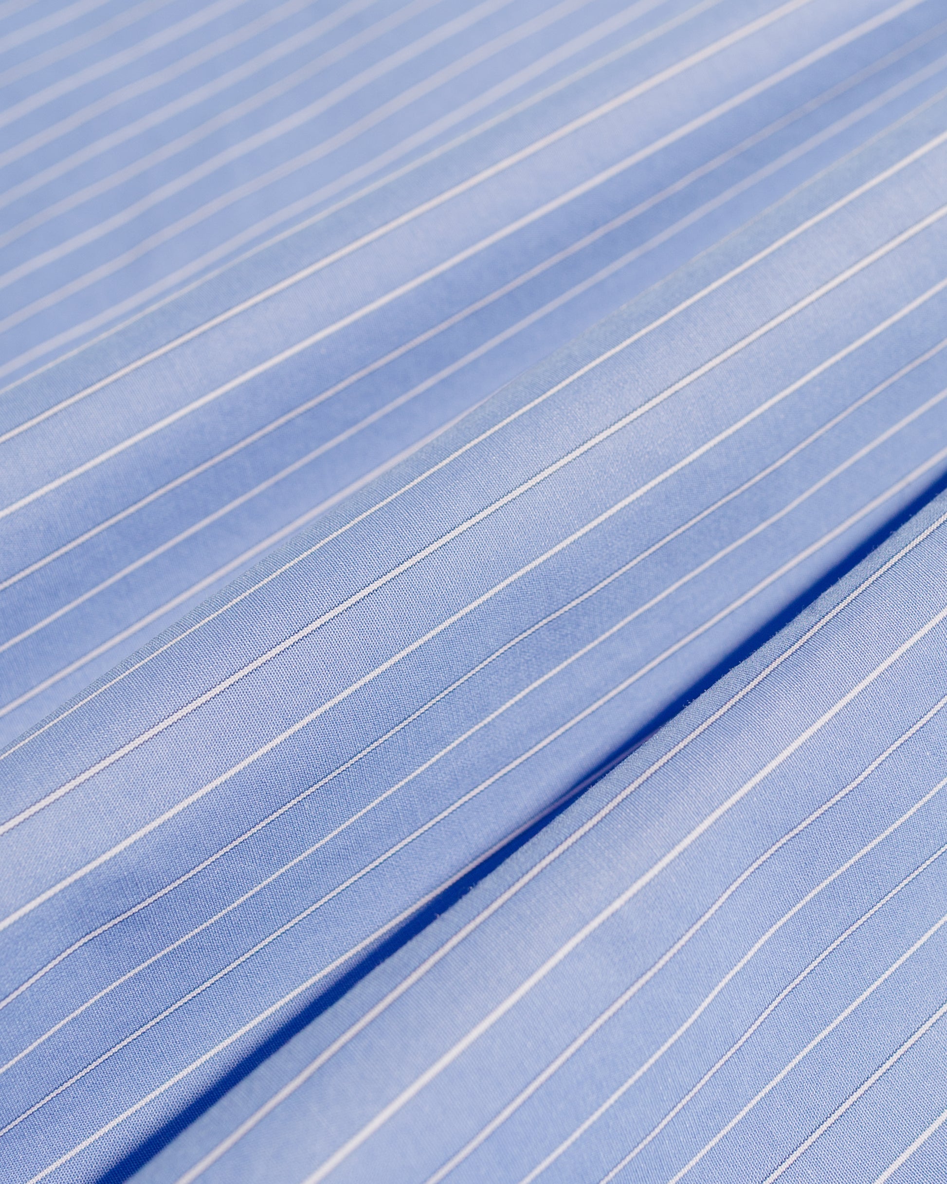 lost & found Auralee Auralee Suvin High Count Cloth Stripe Shirt Blue Stripe