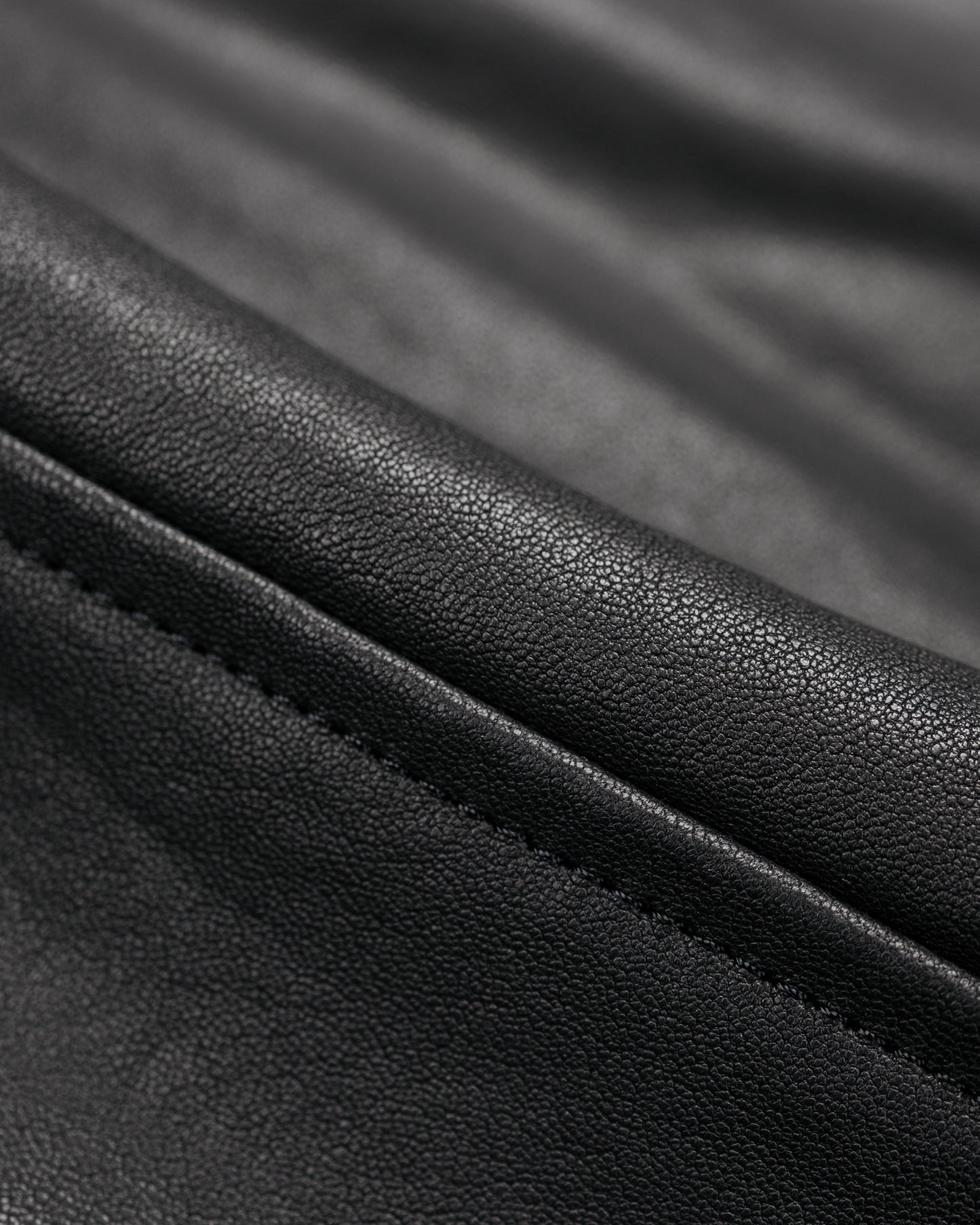 lost & found Auralee Auralee Textured Lamb Leather Blouson Black
