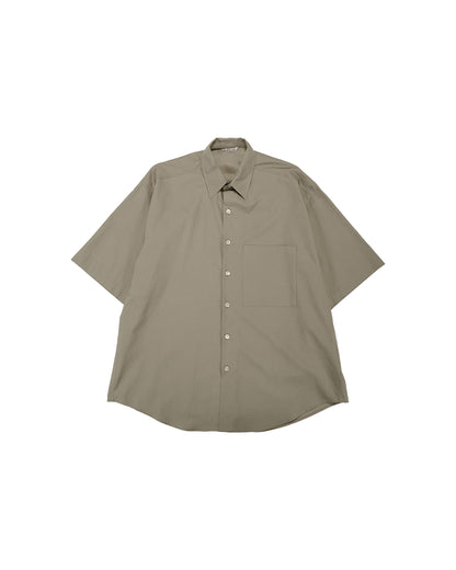 lost & found Auralee Auralee Washed Finx Twill Big Half Sleeved Shirt Olive