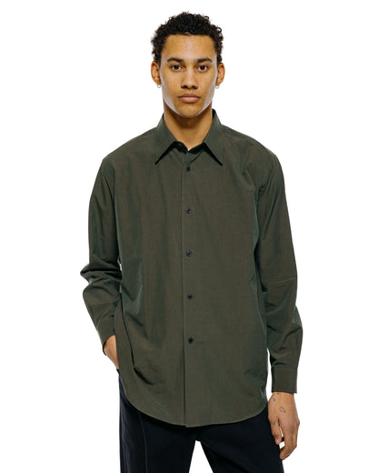 lost & found Auralee Auralee Washed Finx Weather Chambray Shirt Dark Olive