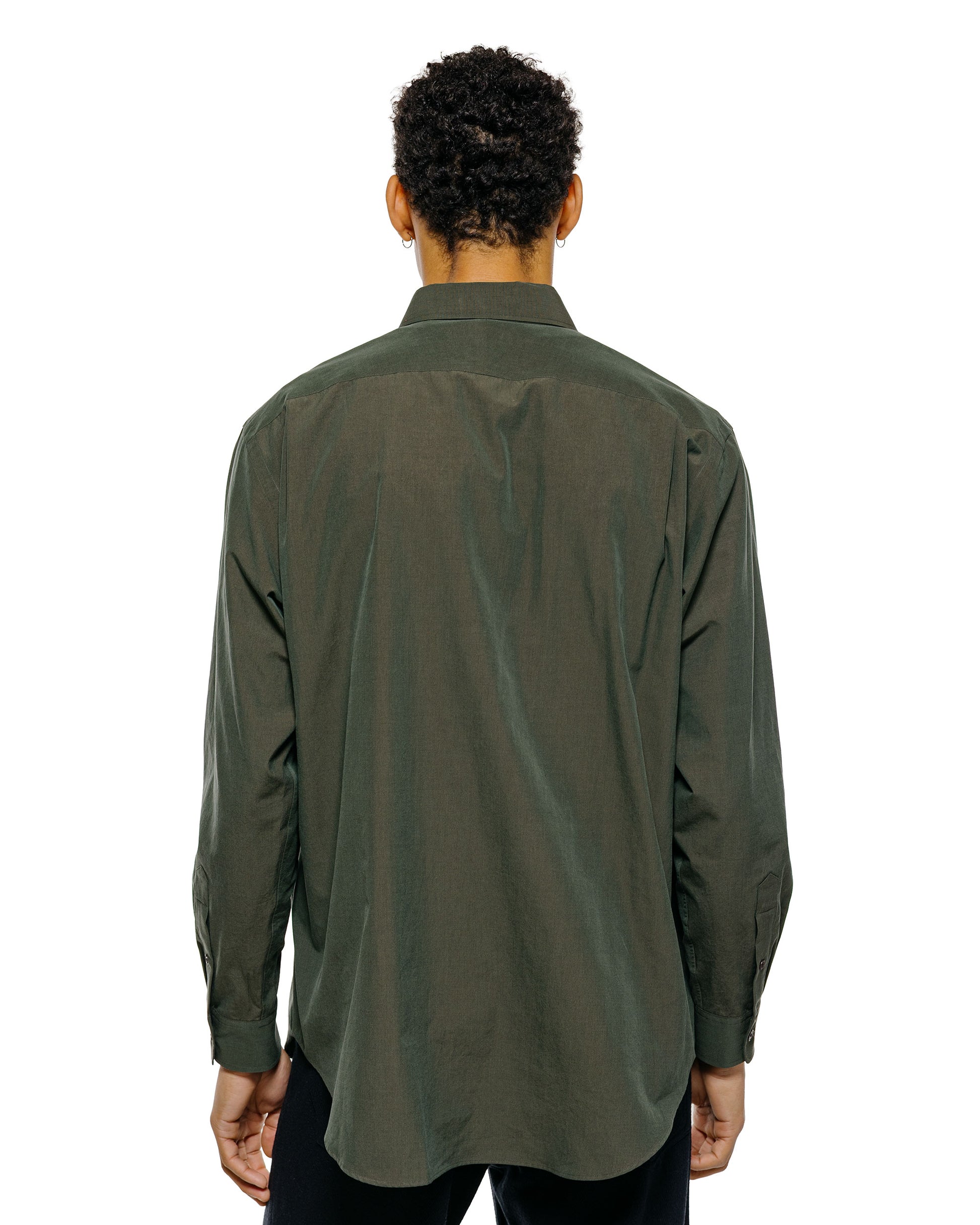 lost & found Auralee Auralee Washed Finx Weather Chambray Shirt Dark Olive