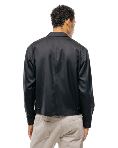lost & found Auralee Auralee Wool Herringbone Blouson Black
