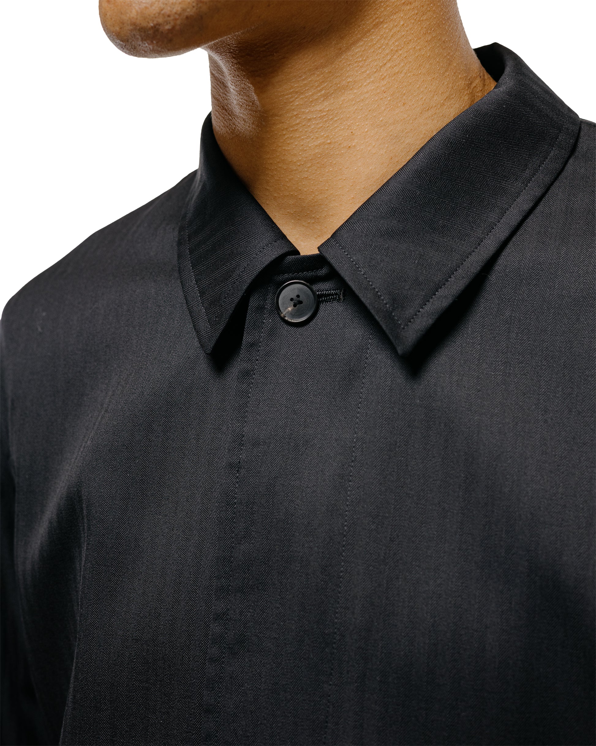 lost & found Auralee Auralee Wool Herringbone Blouson Black