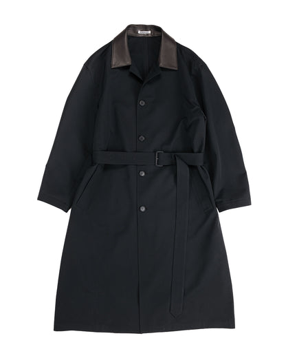 lost & found Auralee Auralee Wool Max Canvas Coat Black