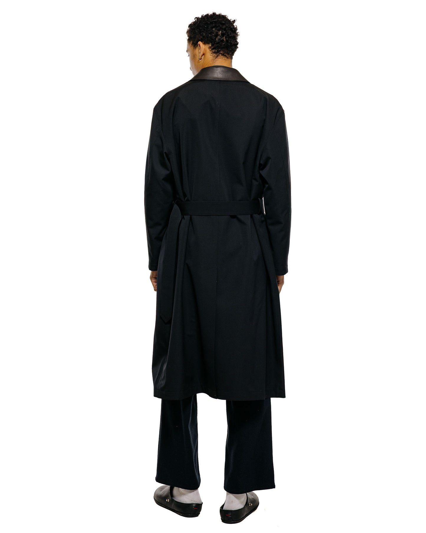 lost & found Auralee Auralee Wool Max Canvas Coat Black