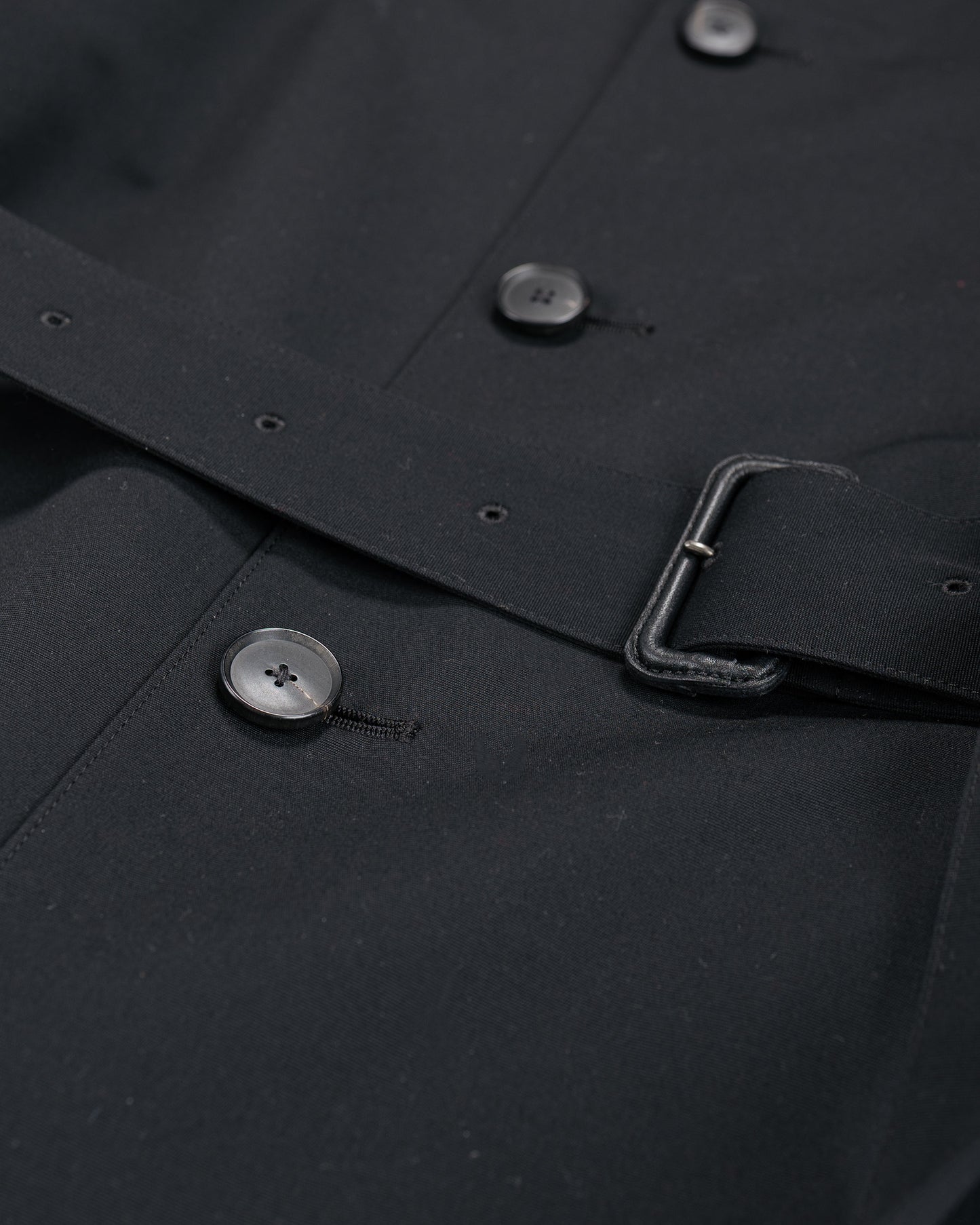 lost & found Auralee Auralee Wool Max Canvas Coat Black