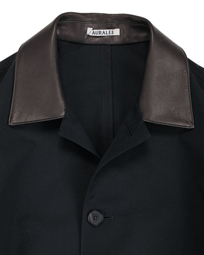 lost & found Auralee Auralee Wool Max Canvas Coat Black