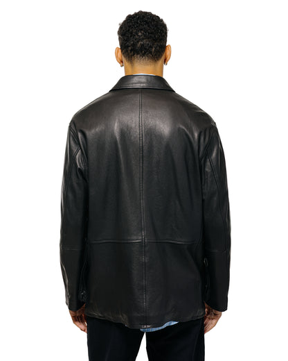 lost & found Auralee Auralee Textured Lamb Leather Blouson Black