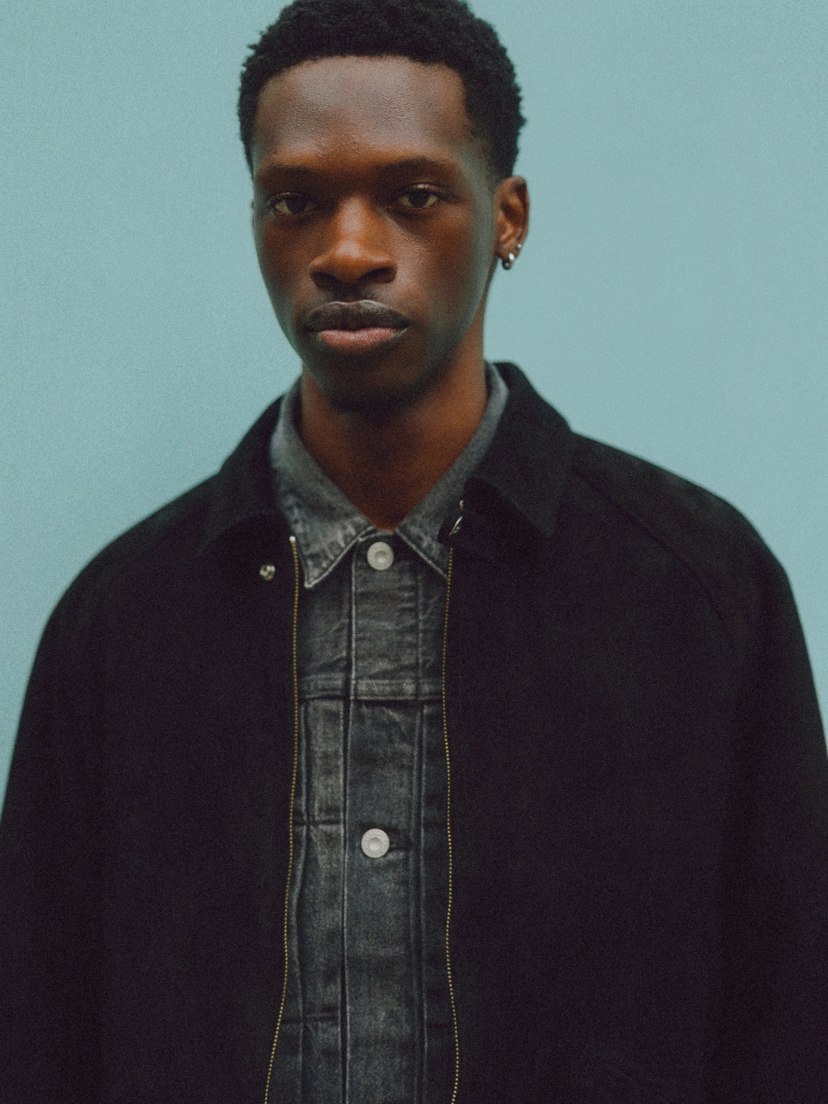 Phigvel Lost & Found Leather Zip Blouson Black(Suede)