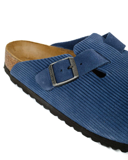 lost & found Birkenstock Birkenstock Boston Indigo Blue Suede Corduroy
