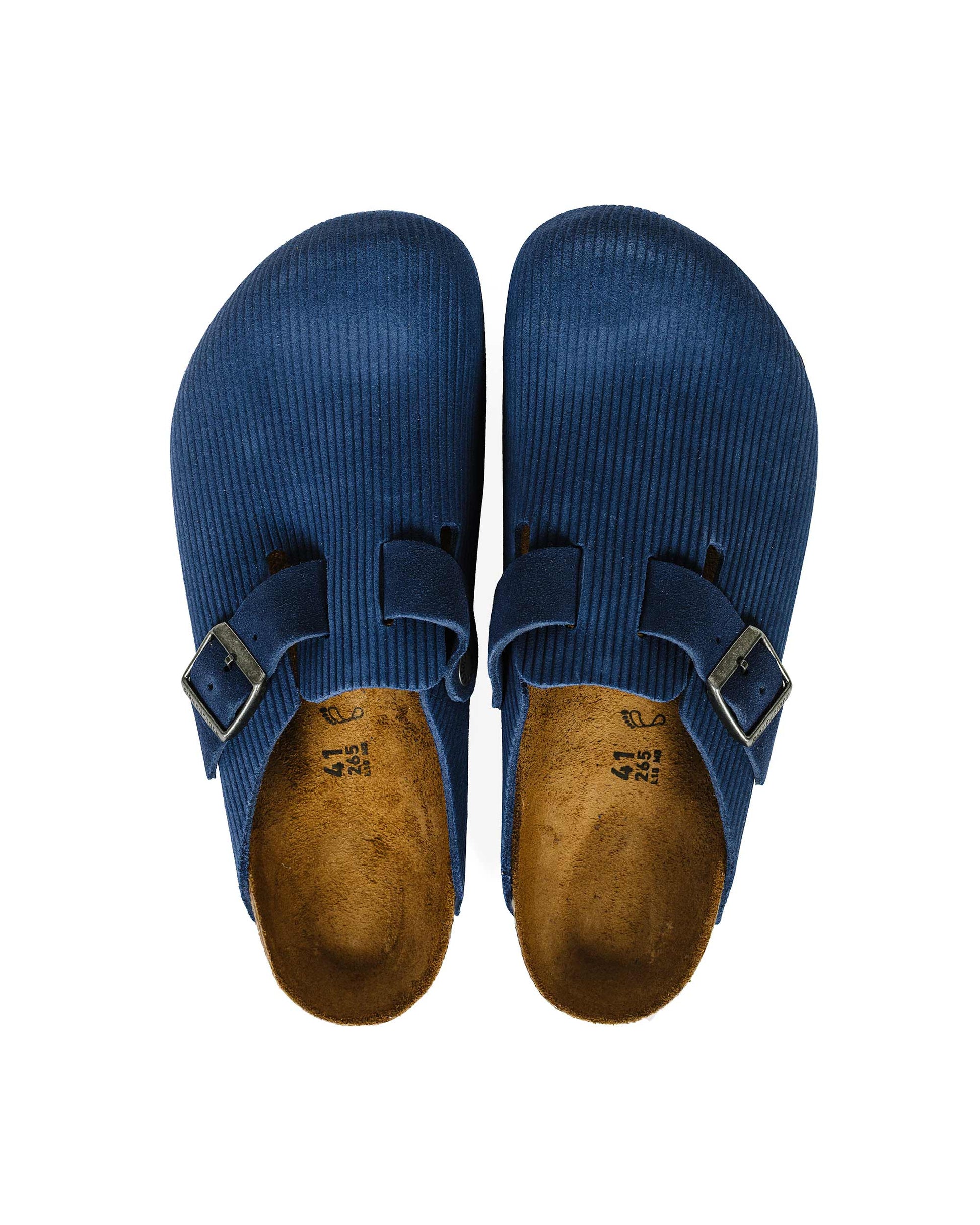 lost & found Birkenstock Birkenstock Boston Indigo Blue Suede Corduroy