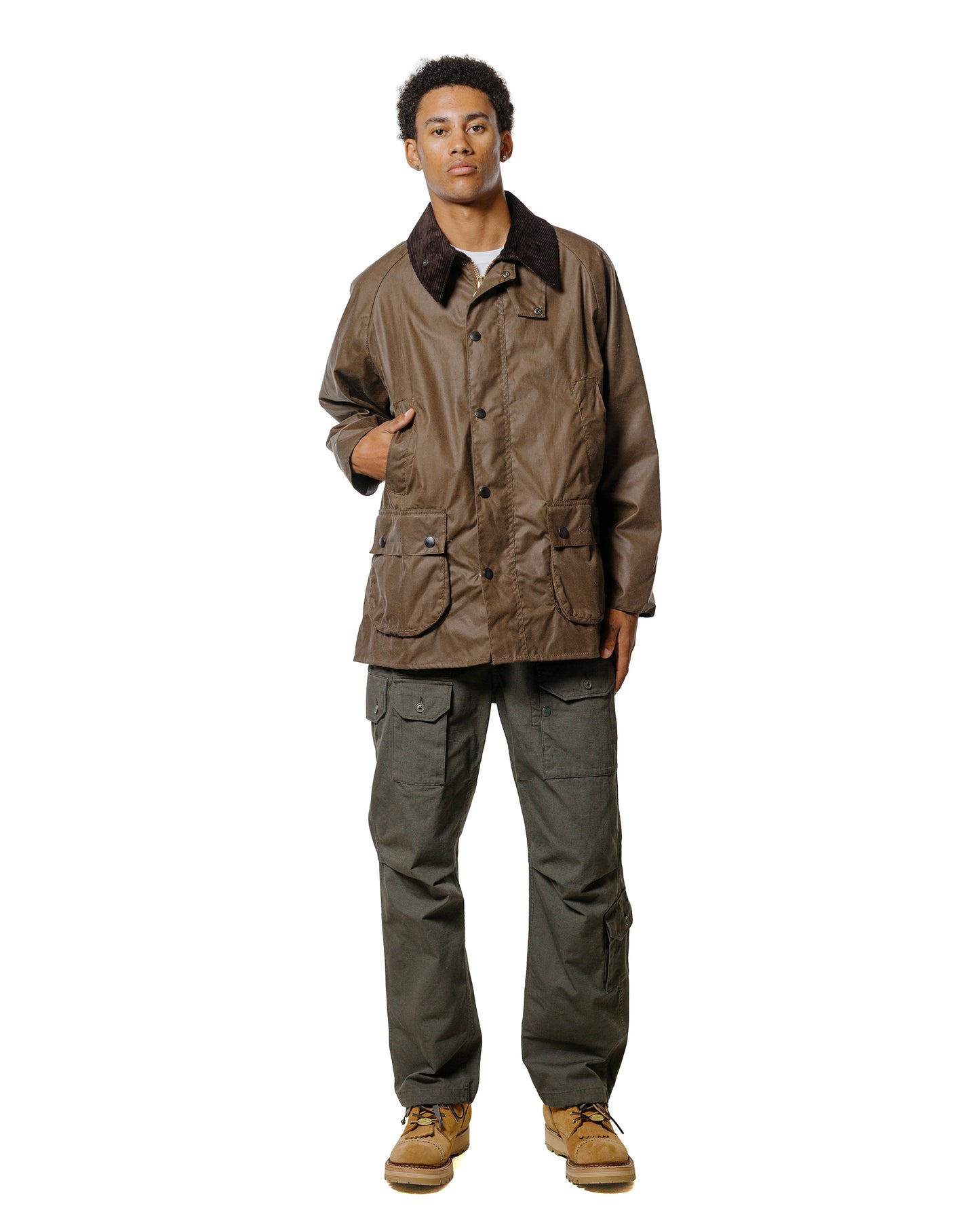 lost & found Barbour Barbour Bedale Wax Jacket Bark