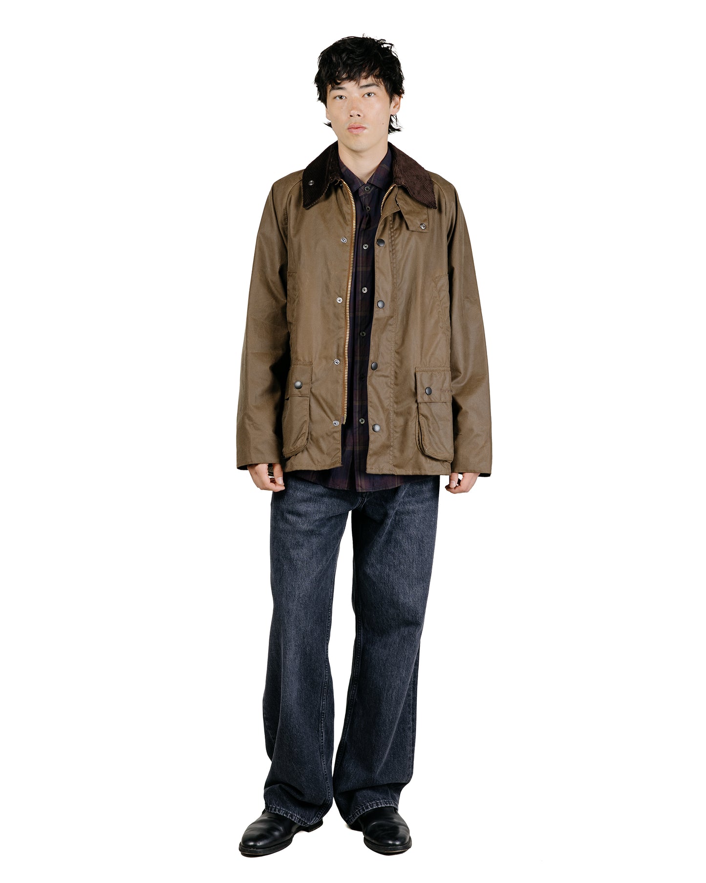 Barbour Bedale Wax Jacket Bark