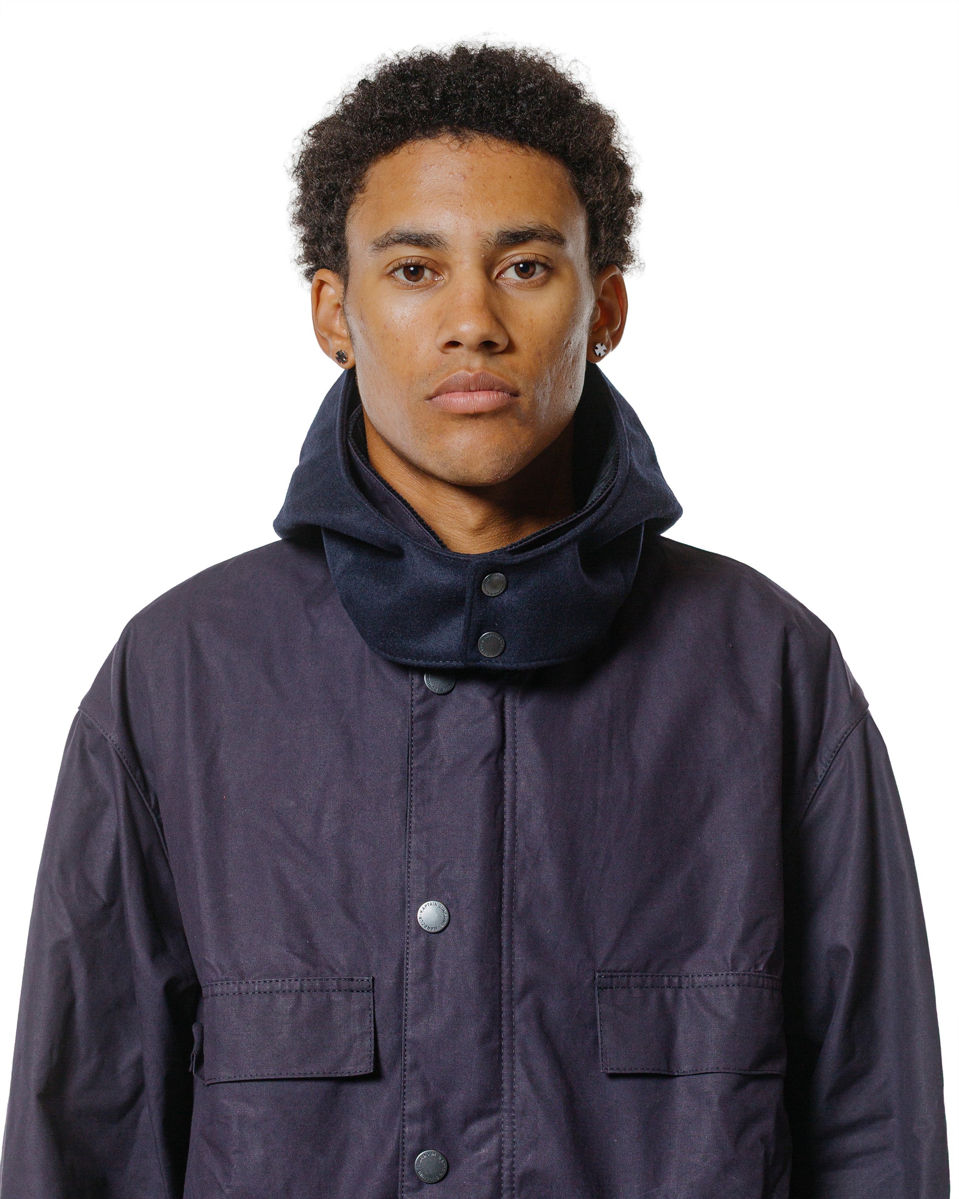 lost & found Barbour Barbour KAPTAIN SUNSHINE Bedale Casual Field Coat Dark Indigo