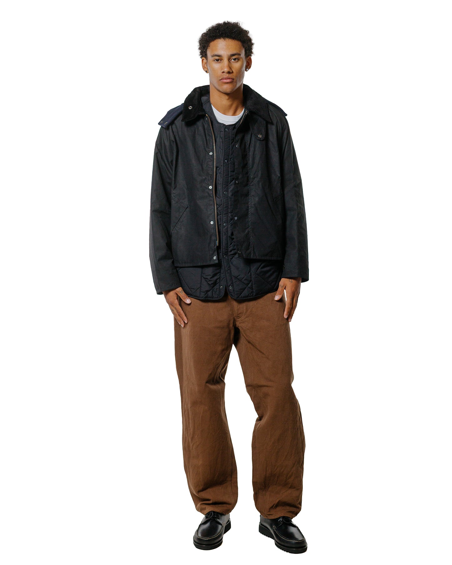 lost & found Barbour Barbour KAPTAIN SUNSHINE Short Cruiser Casual Jacket Black