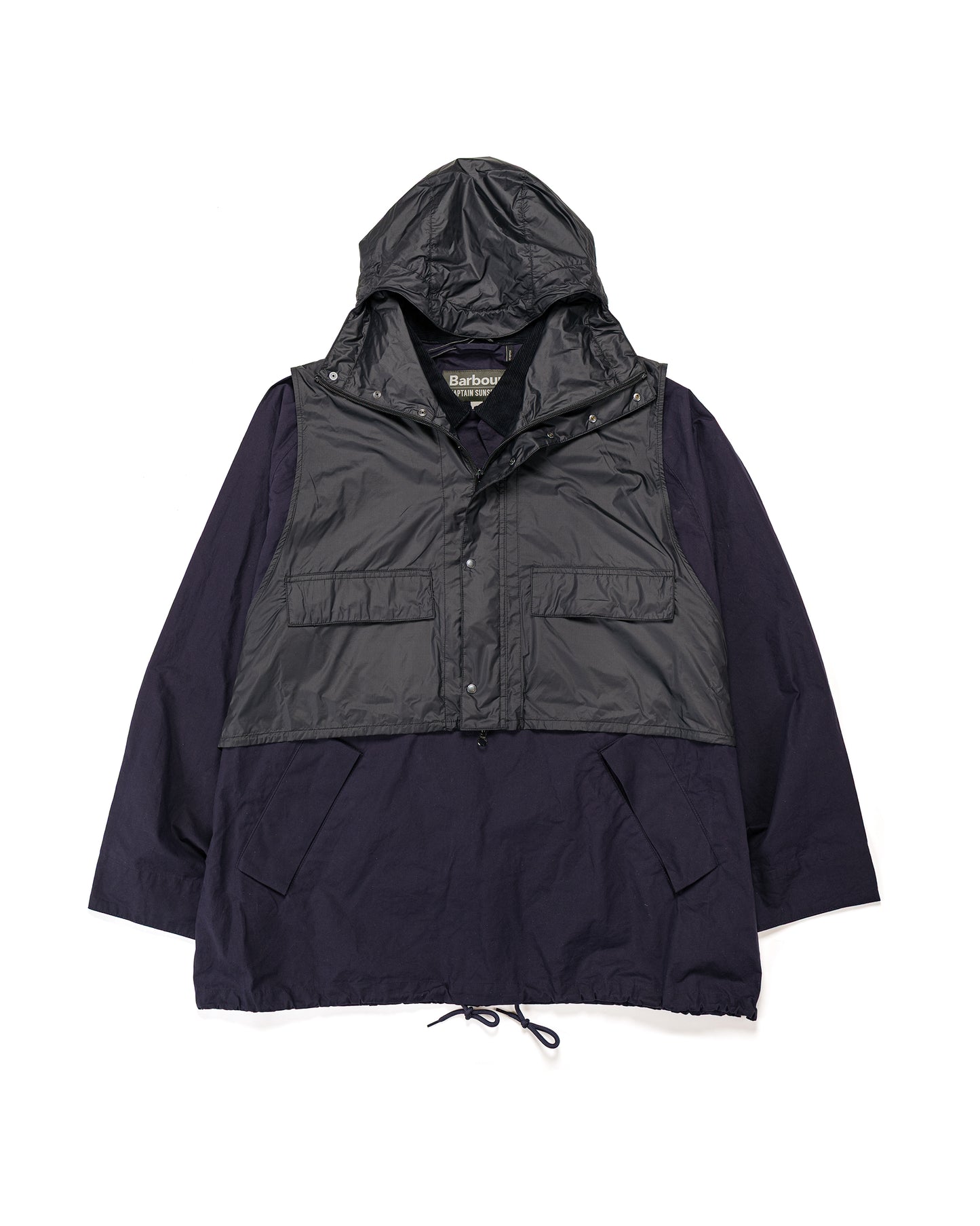lost & found Barbour Barbour KAPTAIN SUNSHINE Transport Smock Casual Jacket Dark Indigo