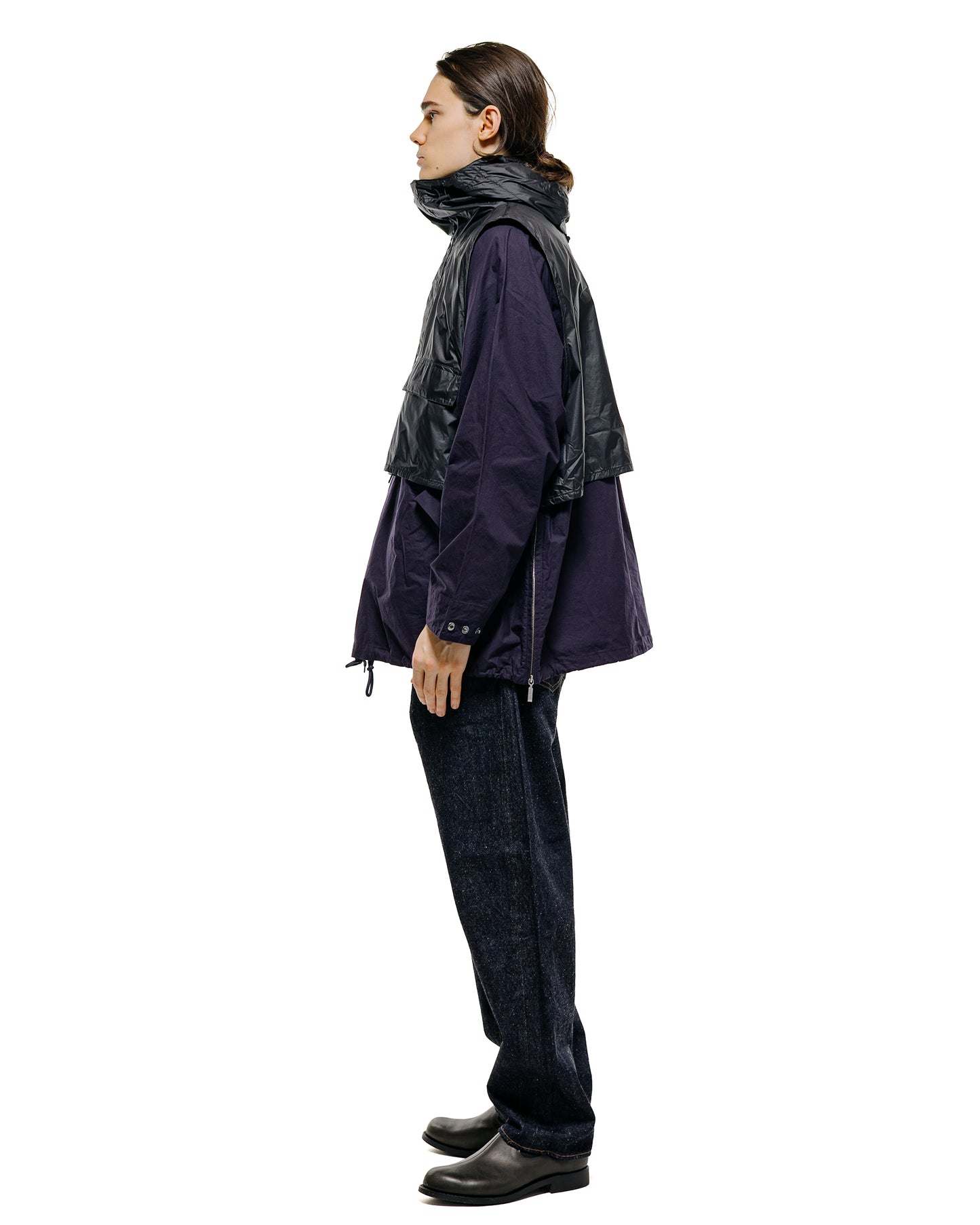 lost & found Barbour Barbour KAPTAIN SUNSHINE Transport Smock Casual Jacket Dark Indigo