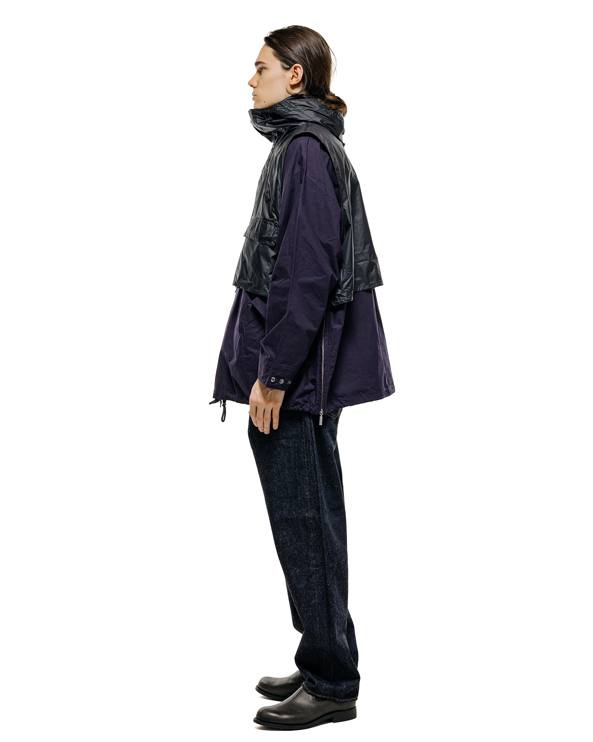 lost & found Barbour Barbour KAPTAIN SUNSHINE Transport Smock Casual Jacket Dark Indigo