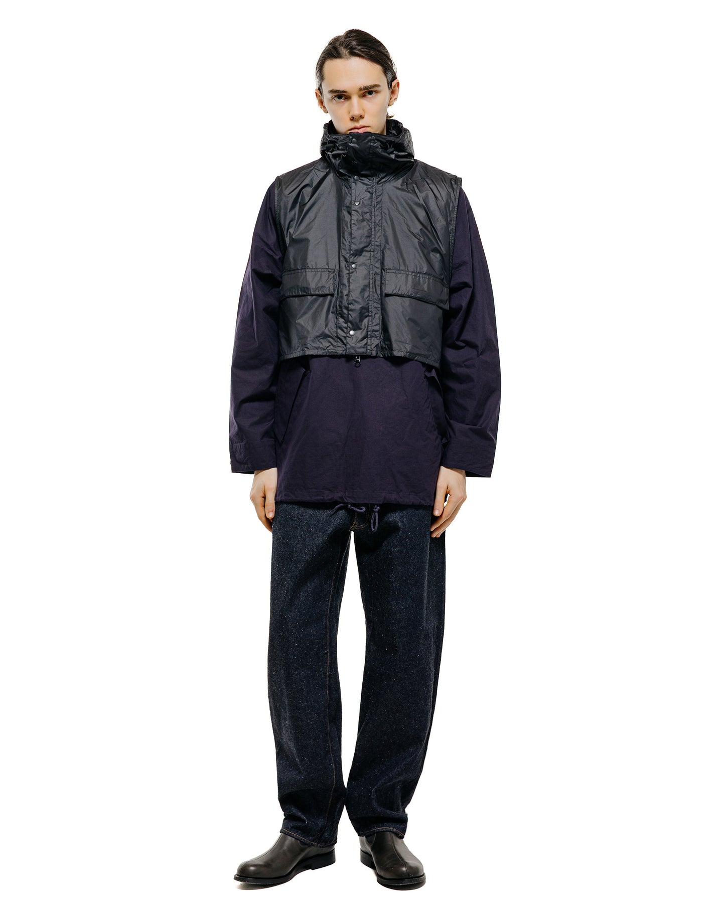 lost & found Barbour Barbour KAPTAIN SUNSHINE Transport Smock Casual Jacket Dark Indigo