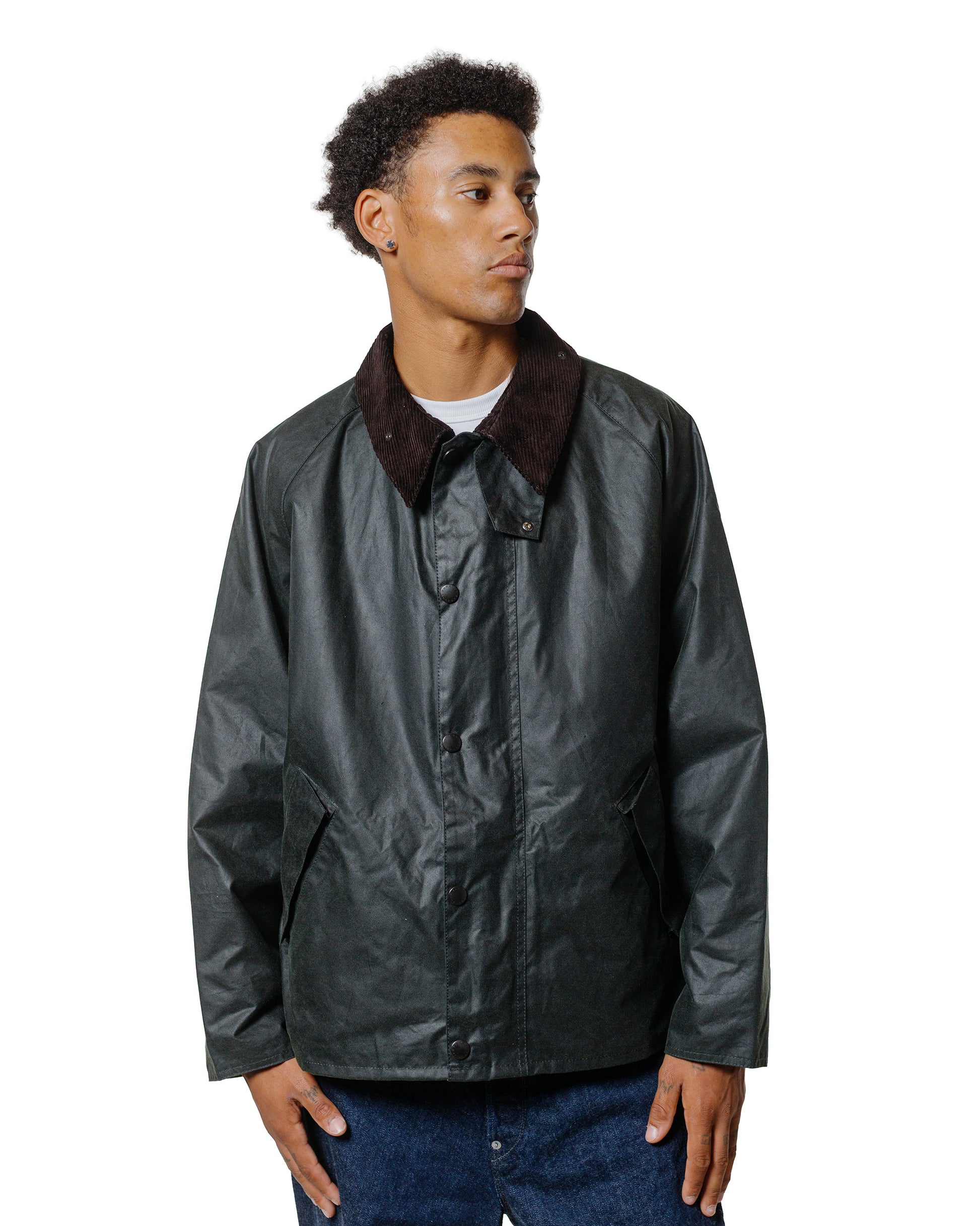 lost & found Barbour Barbour Transport Wax Jacket Sage