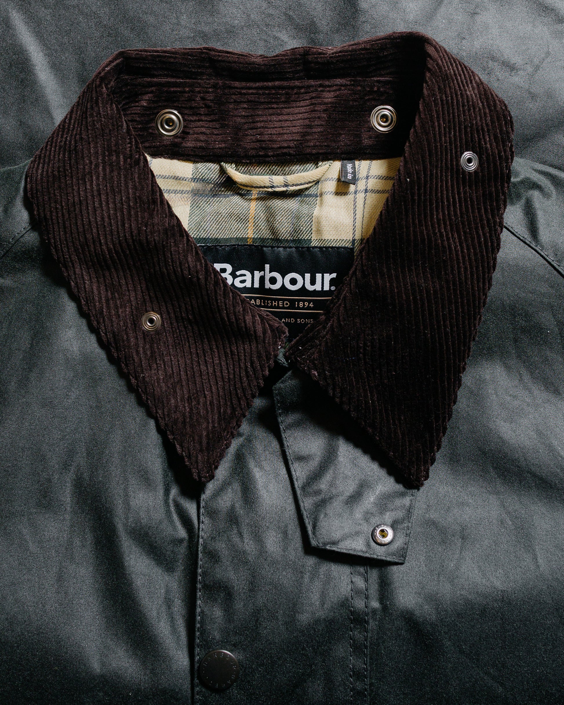 lost & found Barbour Barbour Transport Wax Jacket Sage