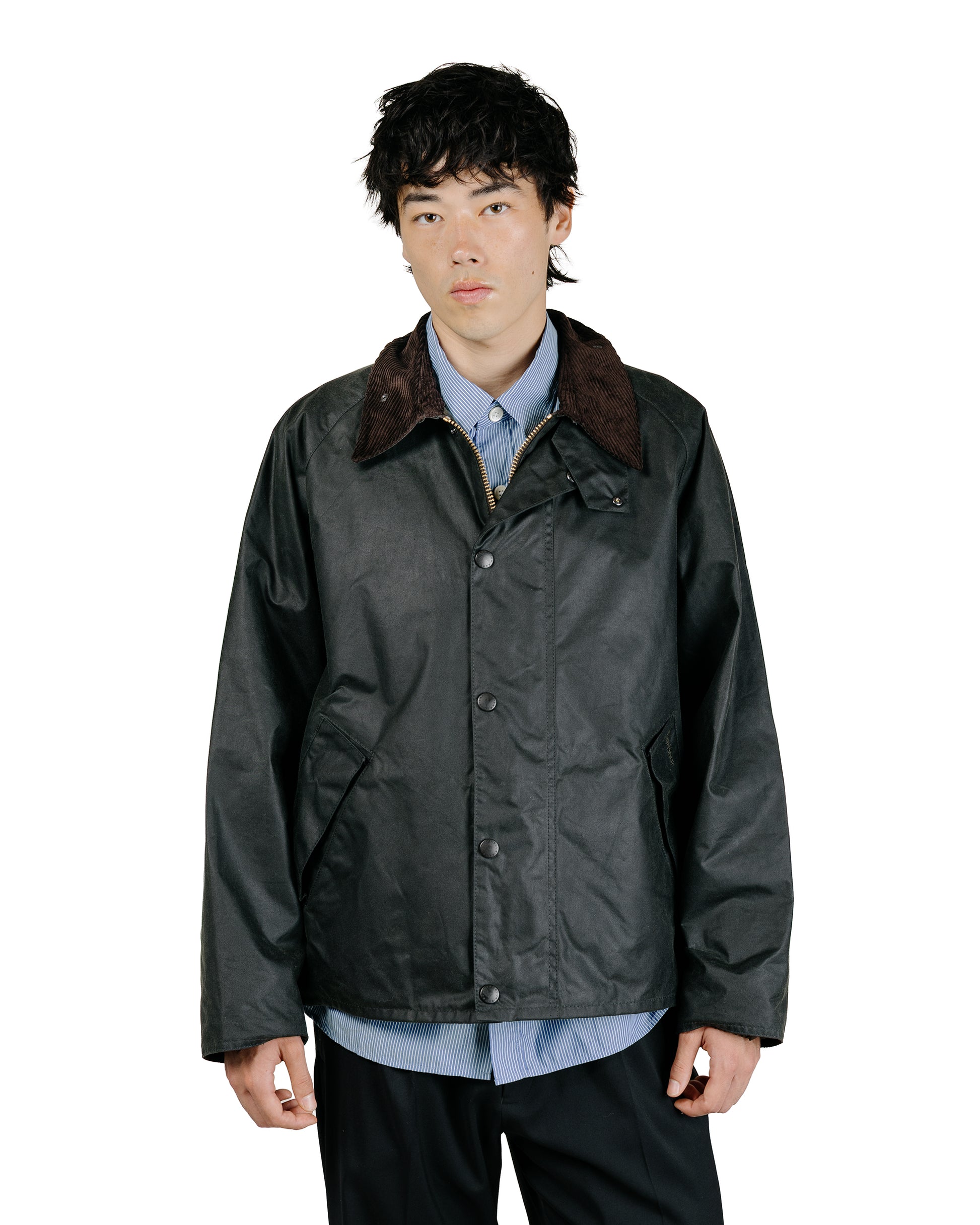 Barbour Transport Wax Jacket Sage