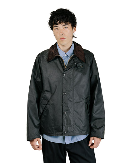 Barbour Transport Wax Jacket Sage