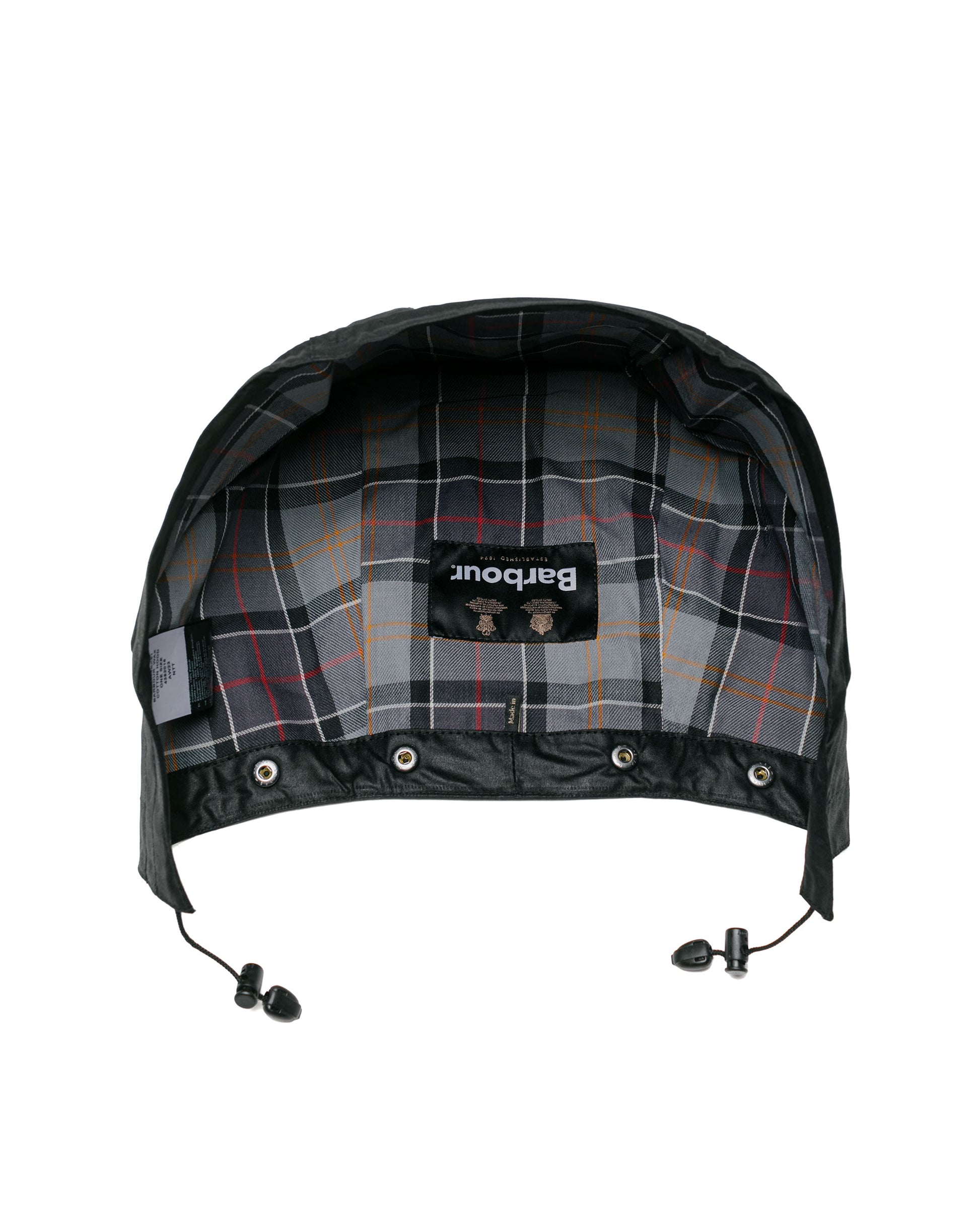 lost & found Barbour Barbour Waxed Cotton Hood Black