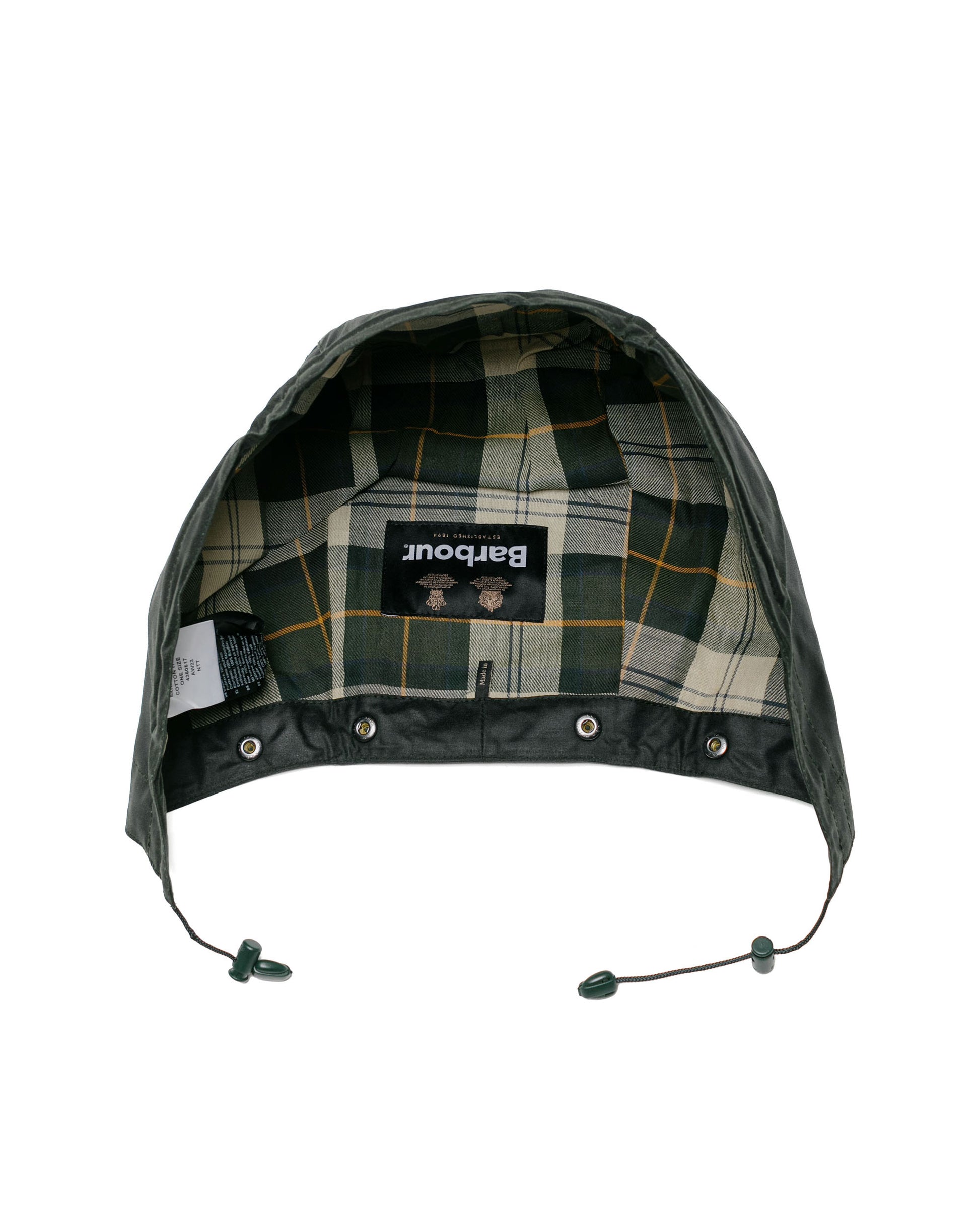 lost & found Barbour Barbour Waxed Cotton Hood Sage