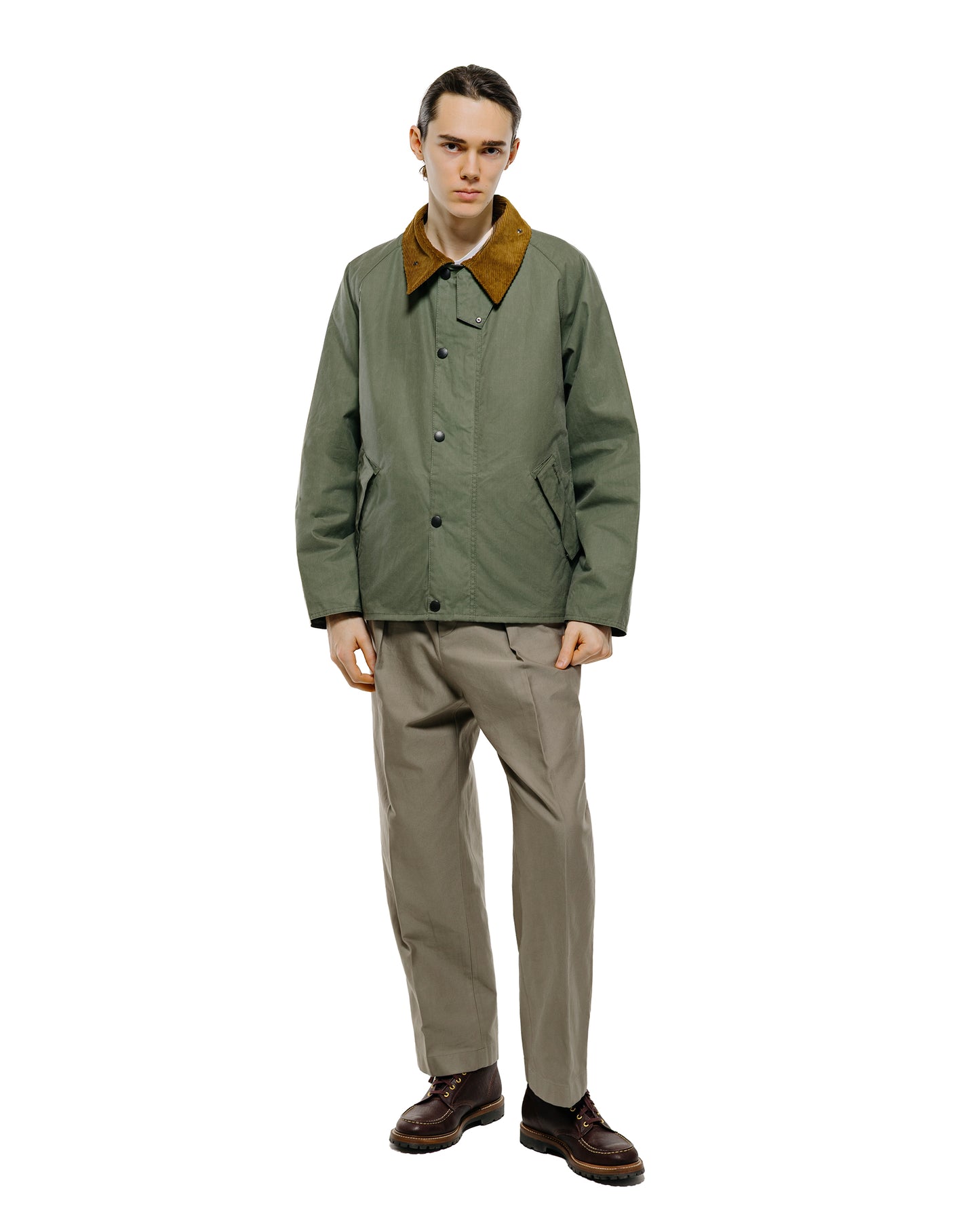 lost & found Barbour Barbour Transport Wax Jacket Light Moss