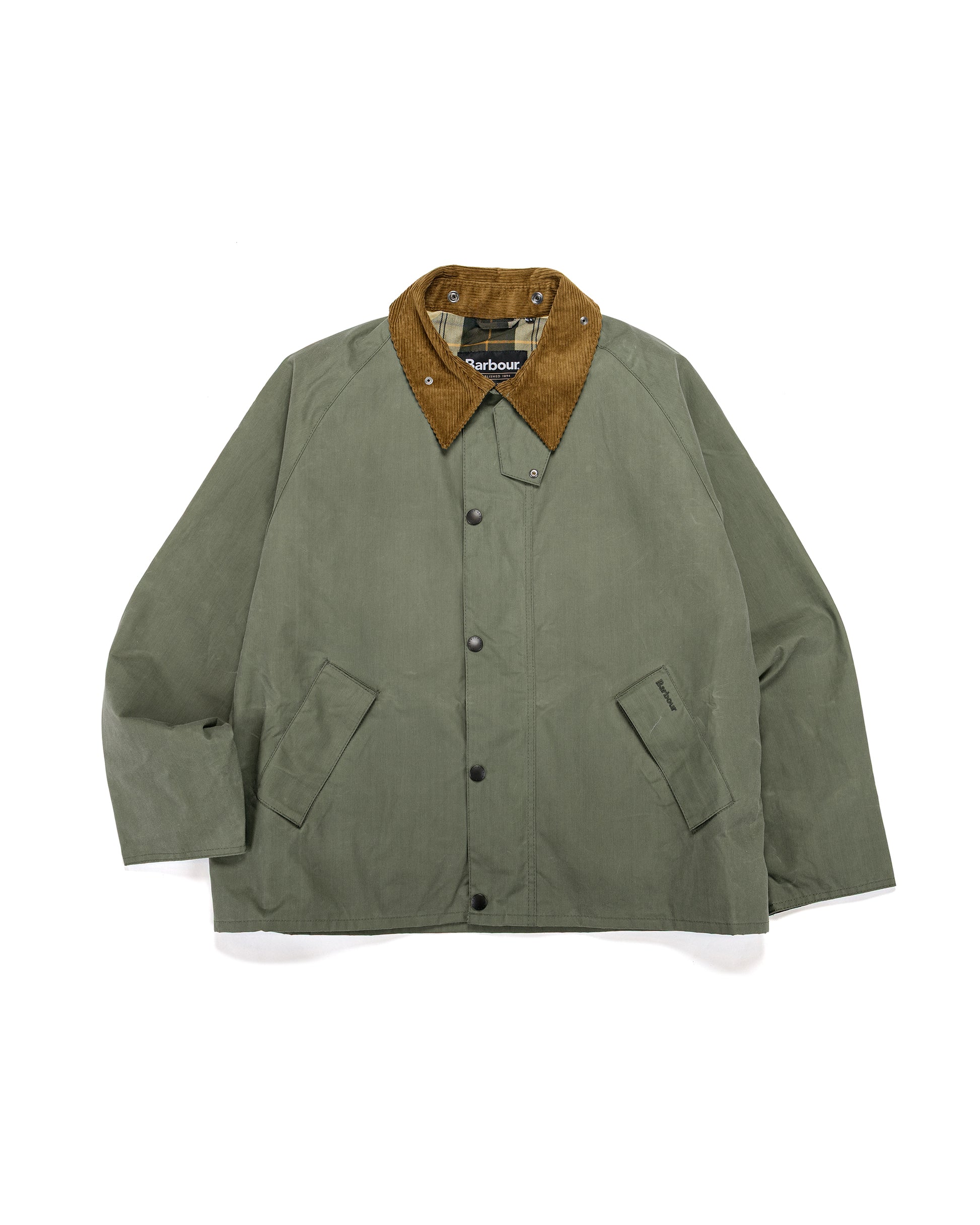 lost & found Barbour Barbour Transport Wax Jacket Light Moss