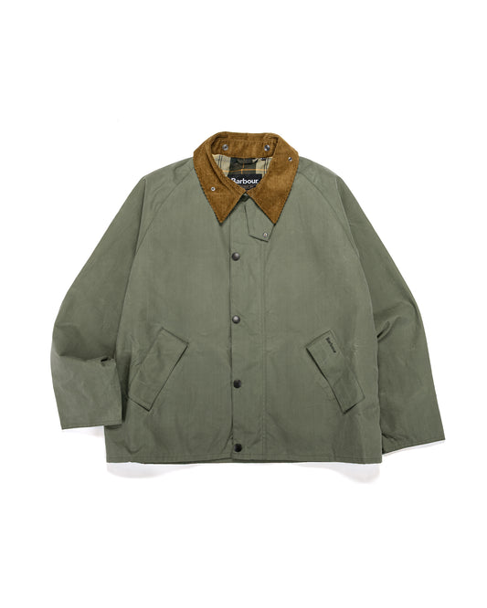 lost & found Barbour Barbour Transport Wax Jacket Light Moss