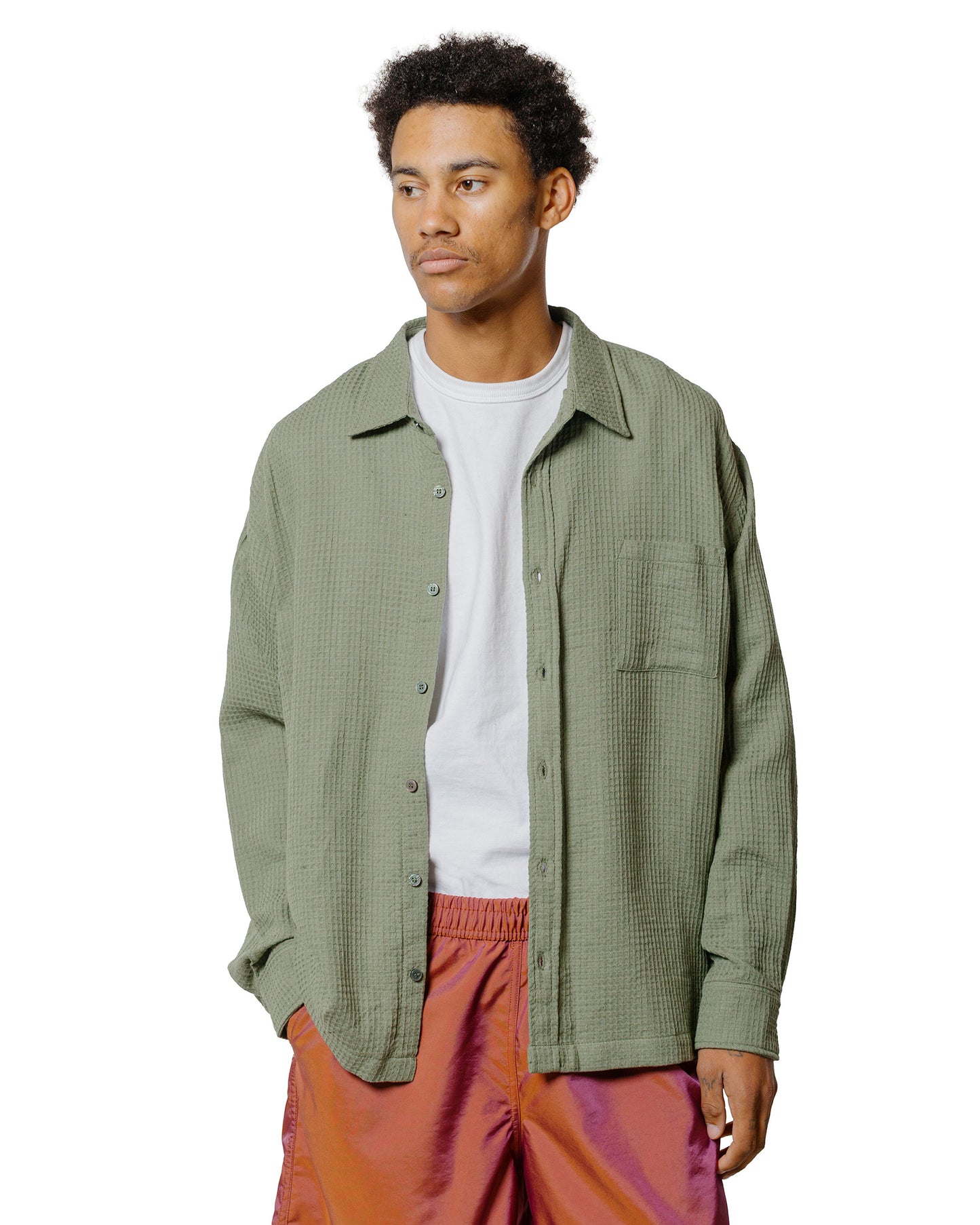 lost & found Bather Bather Artichoke Waffle Leisure Shirt