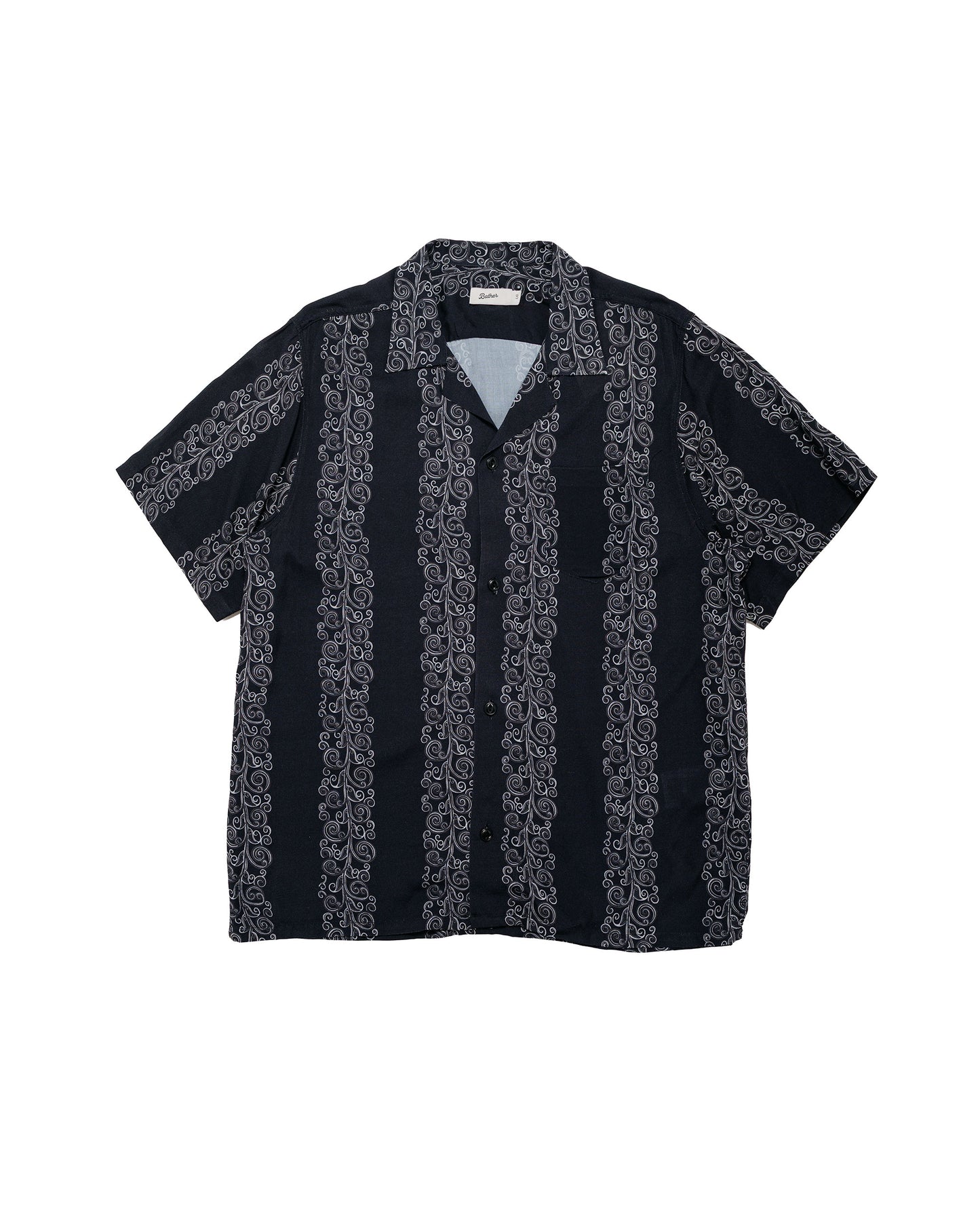 lost & found Bather Bather Black Fiesta Camp Shirt